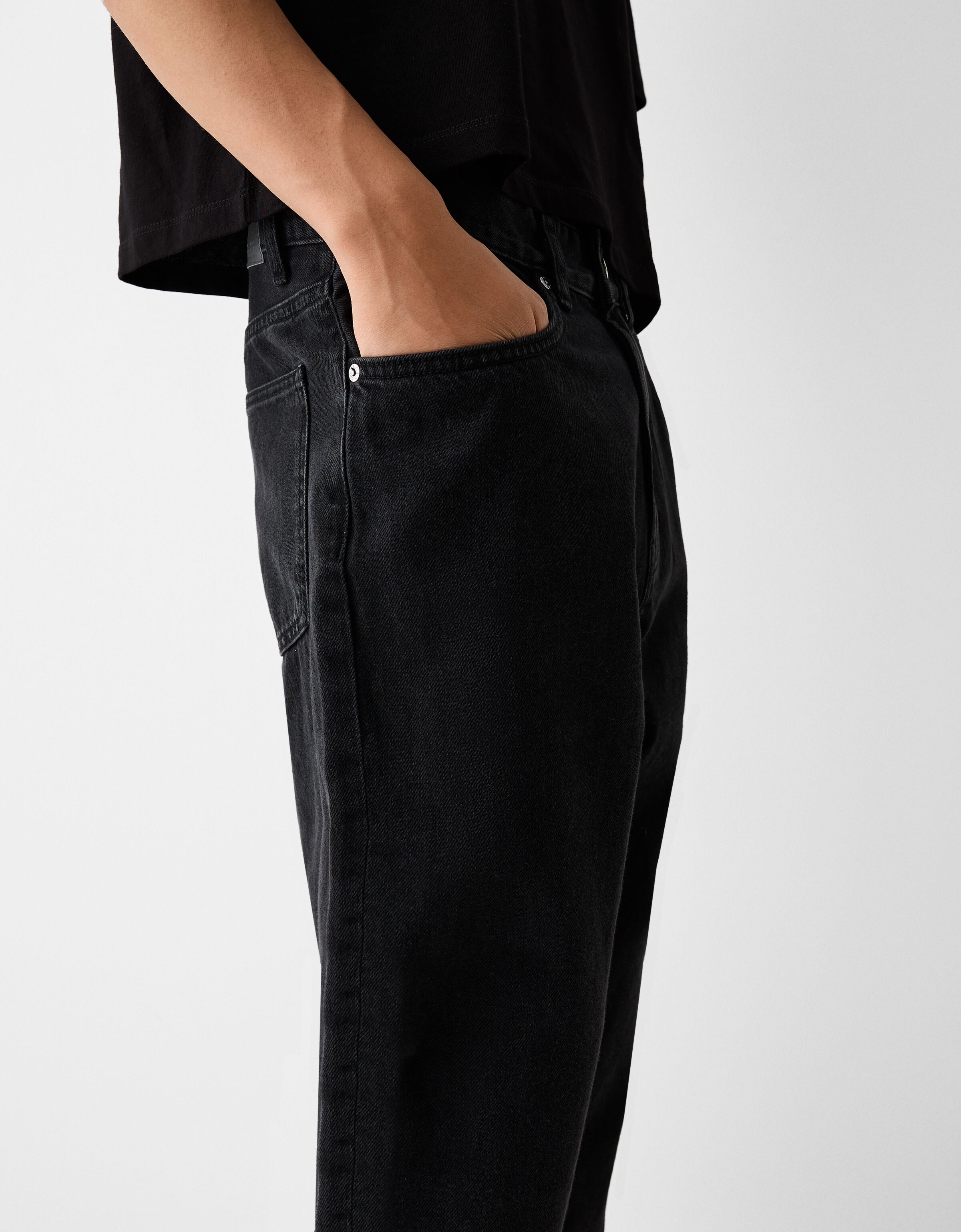 شلوار جین گشاد برند Bershka 4351805