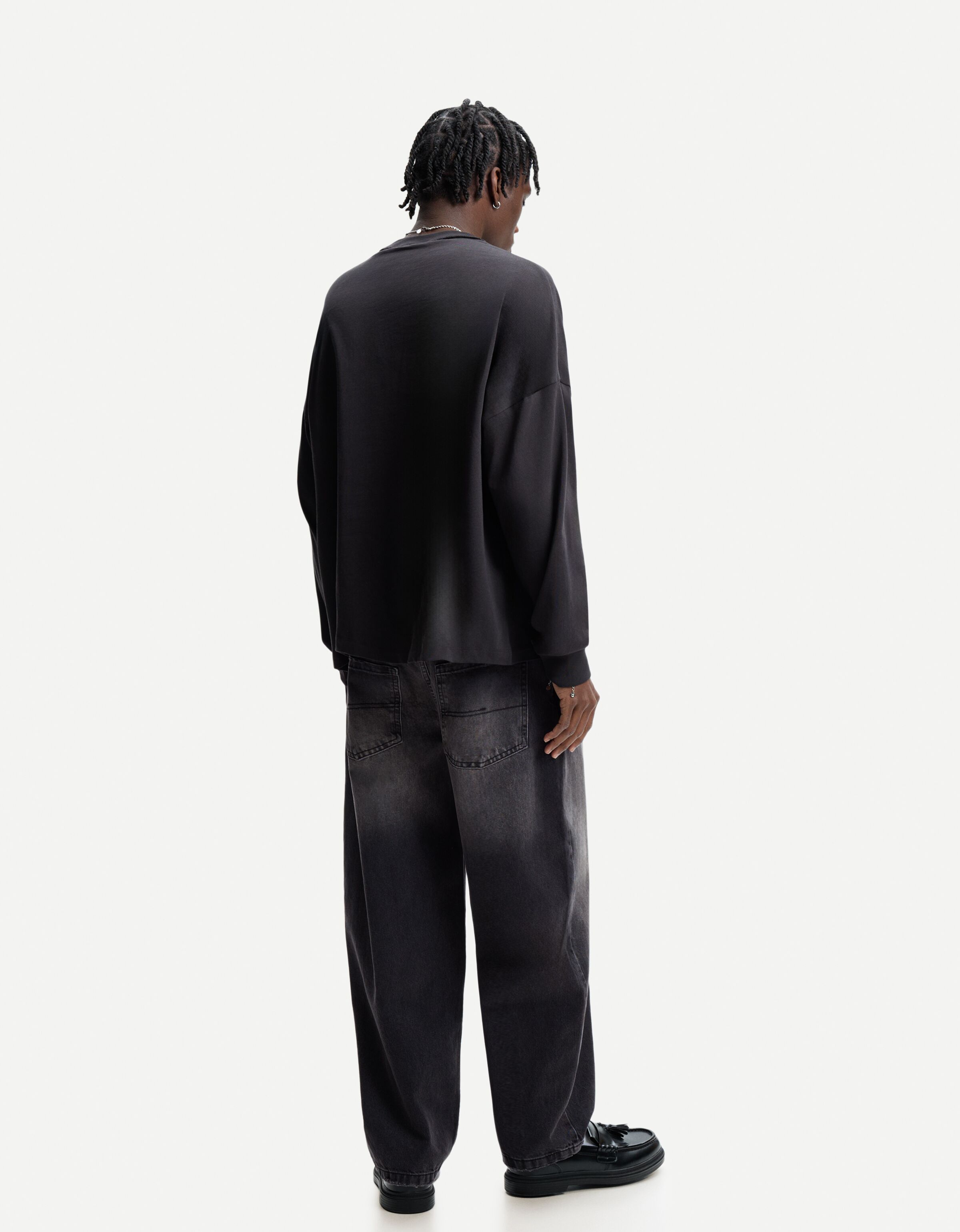 شلوار جین اسکیتری برند Bershka