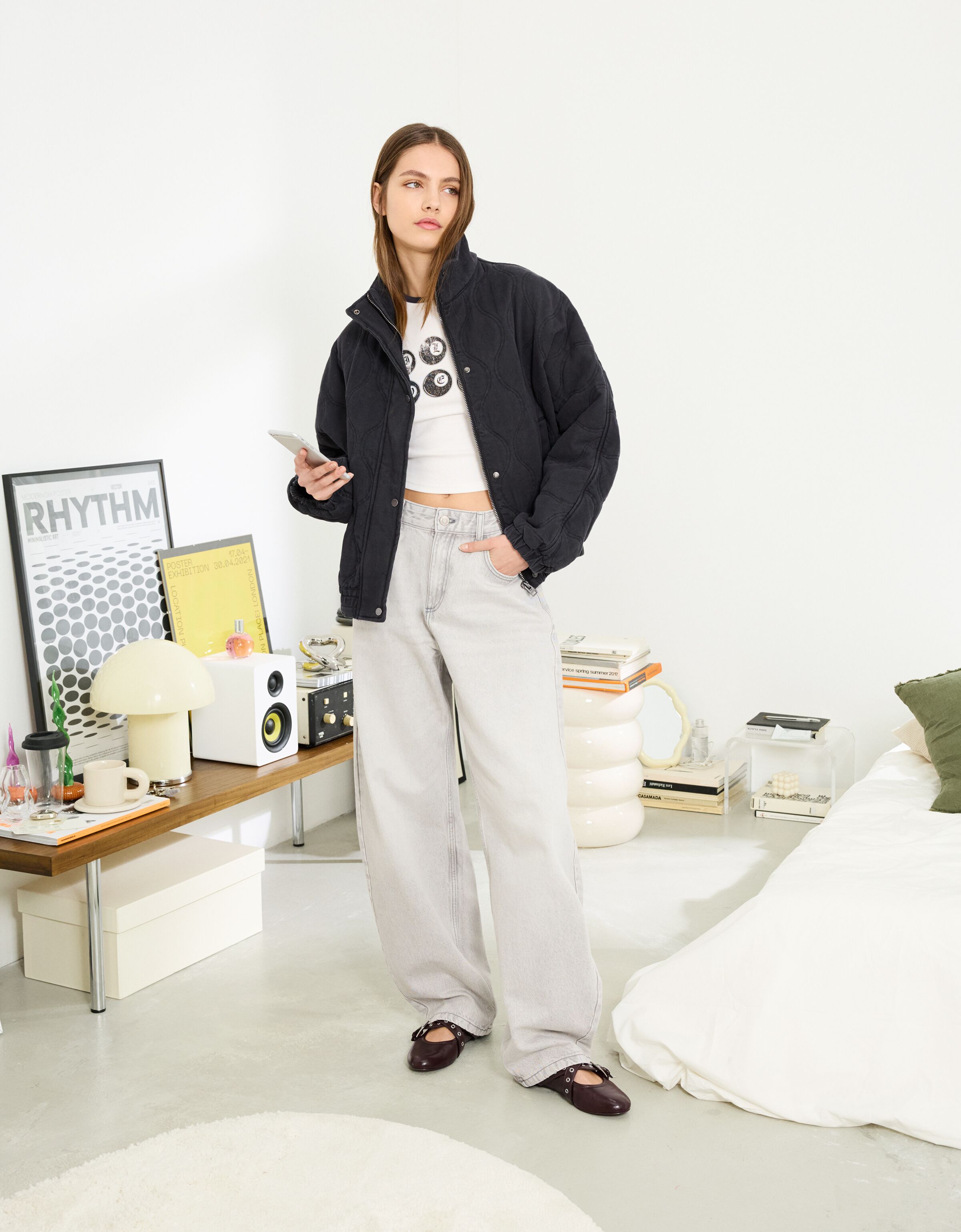 کاپشن پفکی برند Bershka 756446771