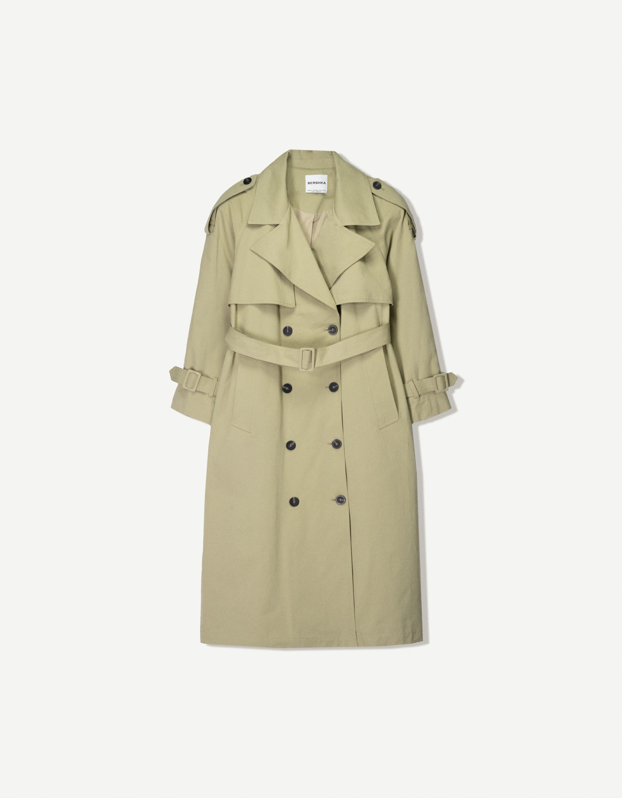 کت trench بزرگ سایز برند Bershka 779837476