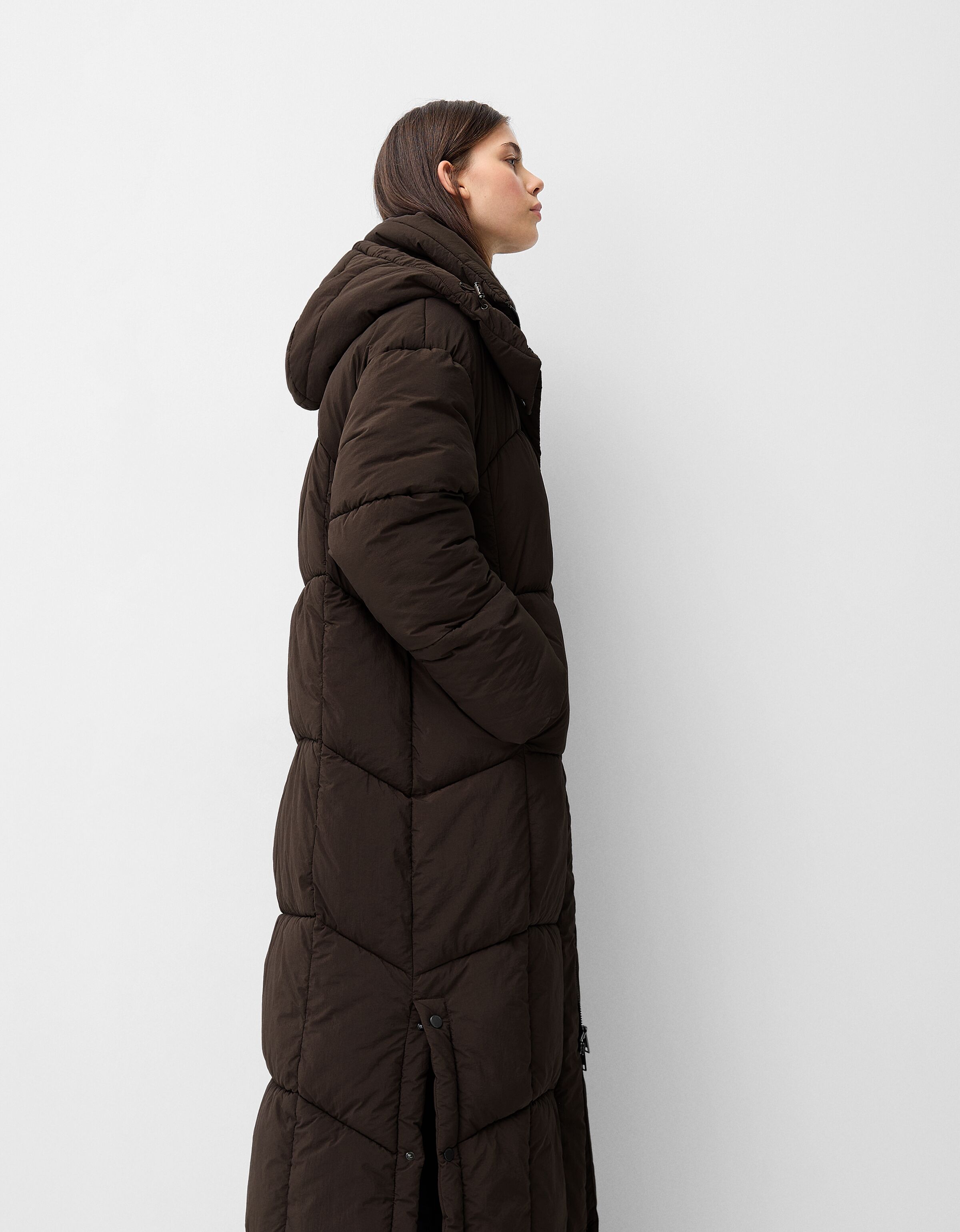 کت پف دار بلند برند Bershka 451322787