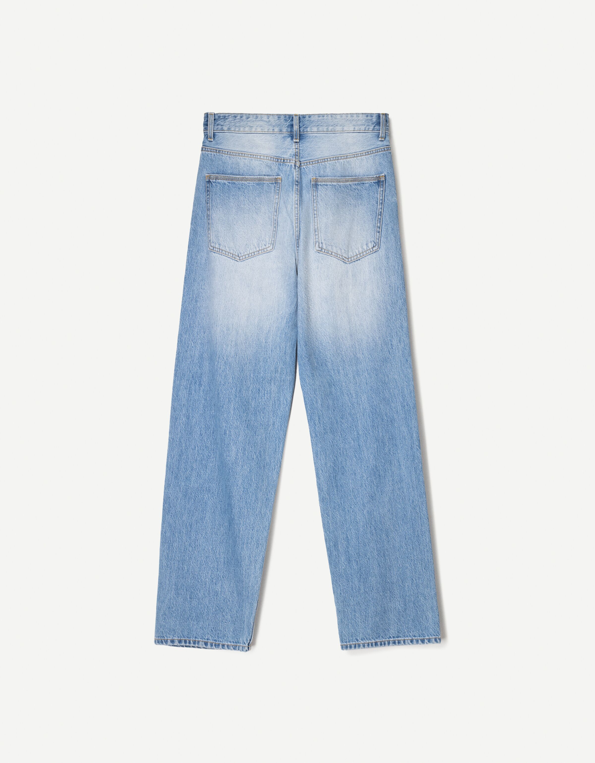 شلوار جین فیت مستقیم مدل دهه 90 برند Bershka 810197727