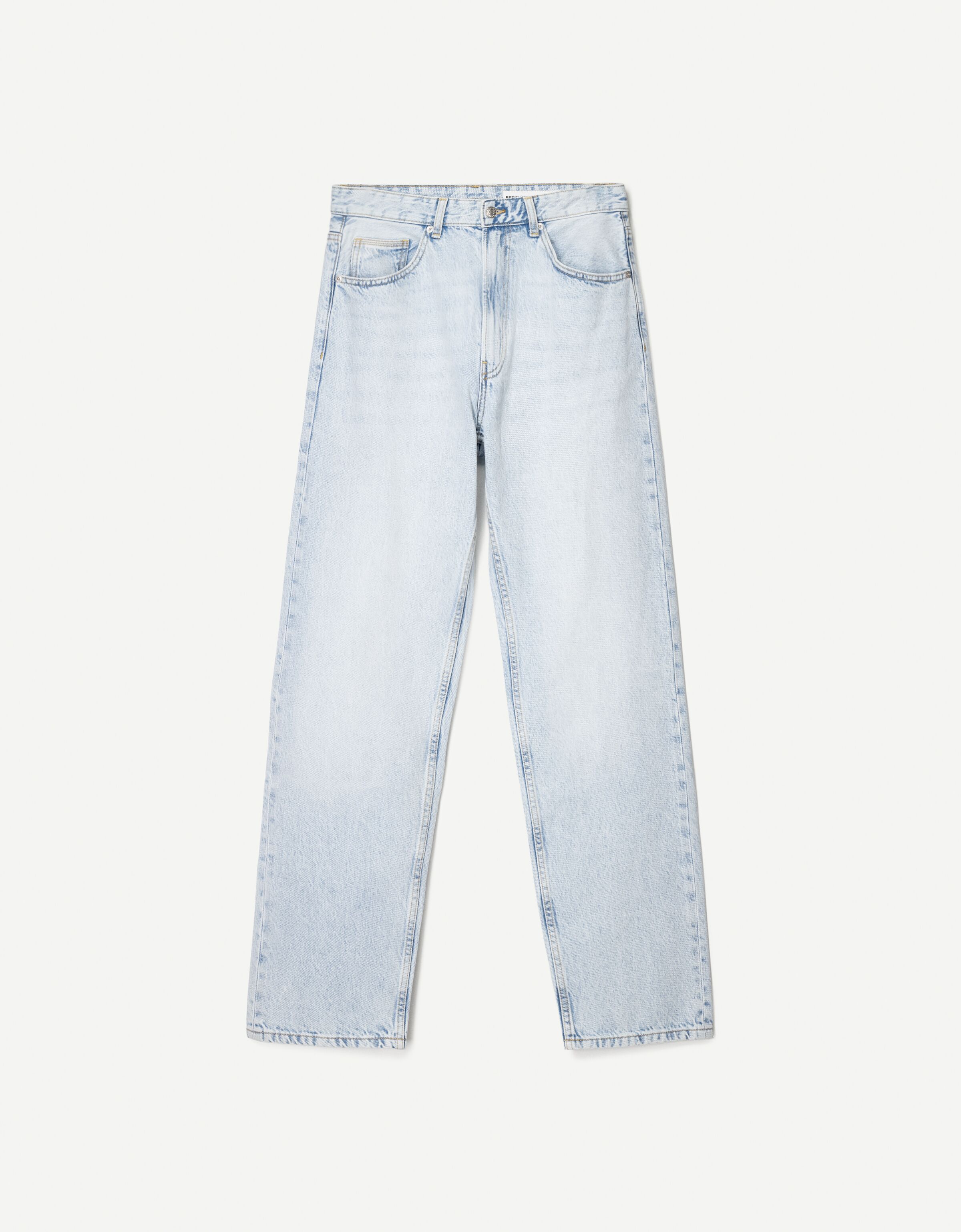 شلوار جین فیت مستقیم مدل دهه 90 برند Bershka 810197717