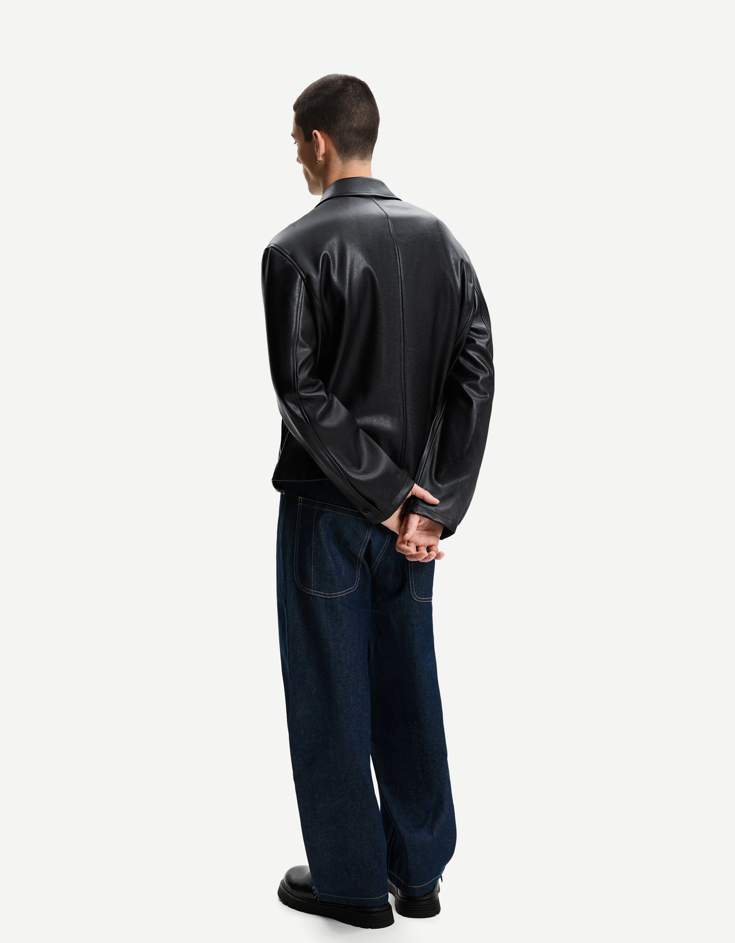 بلازر چرم مصنوعی برند Bershka
