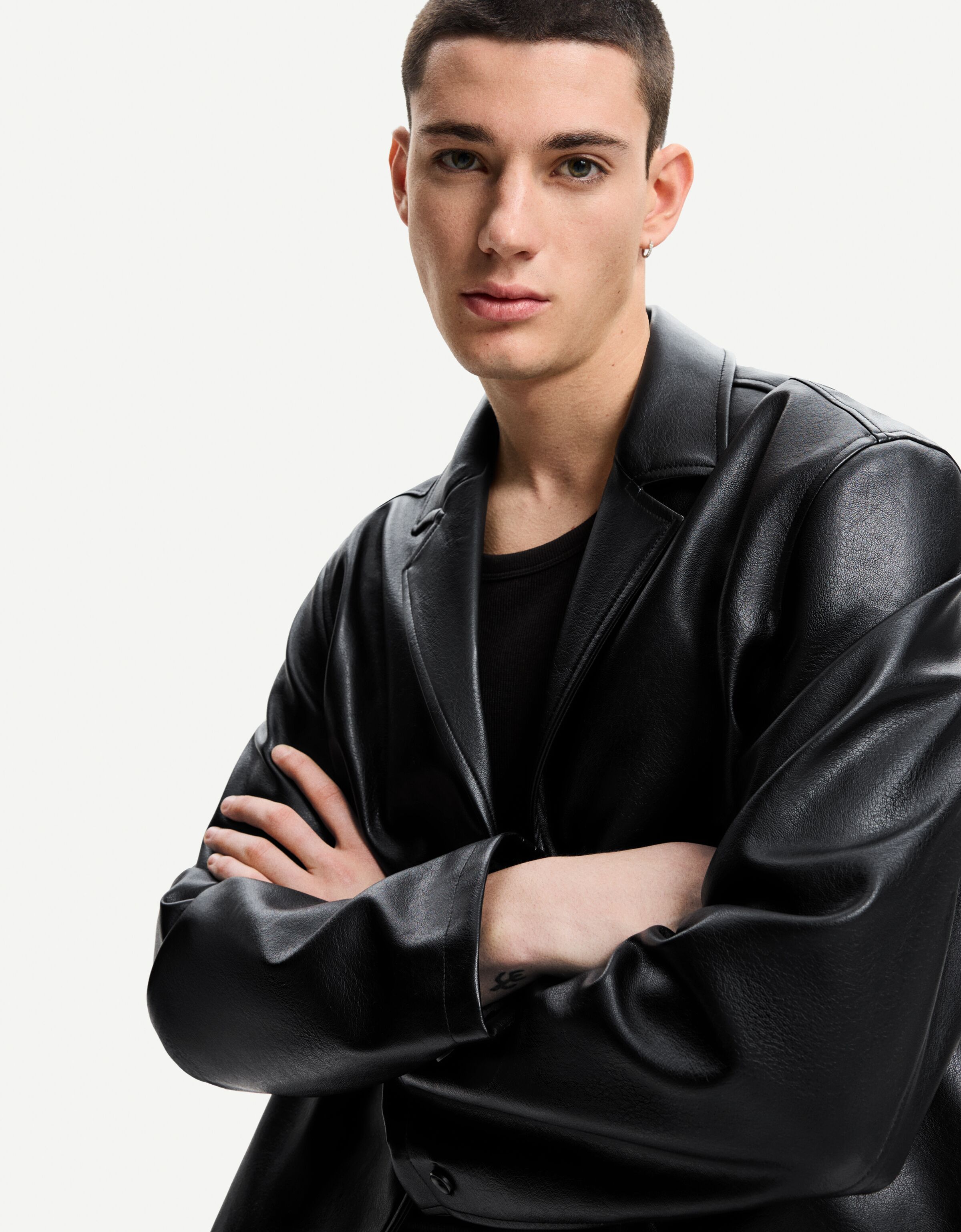 بلازر چرم مصنوعی برند Bershka 898340755