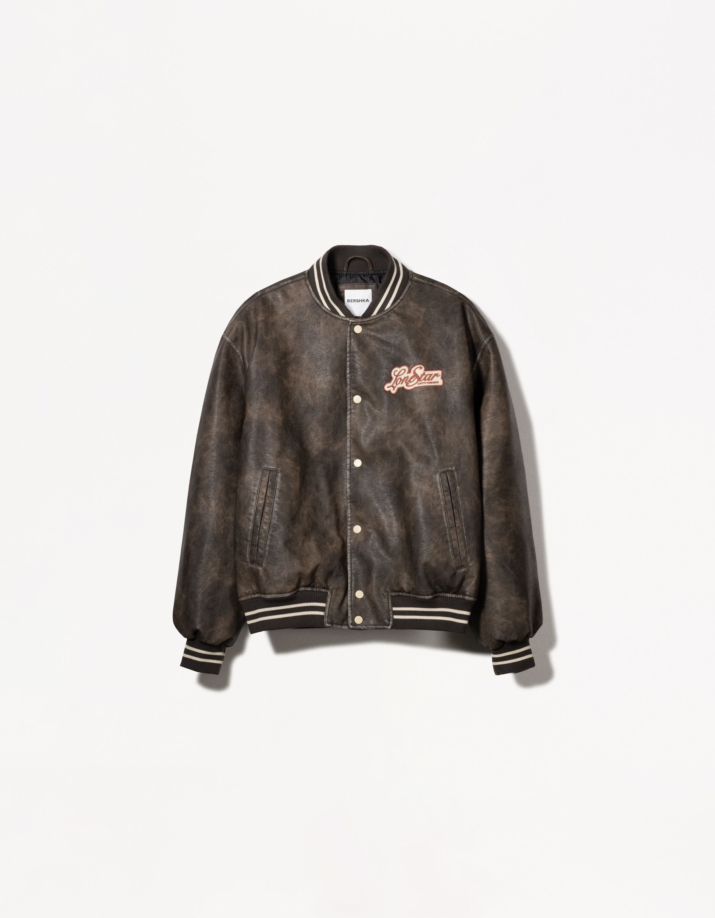 کت jacket بمب افکن چرم مصنوعی