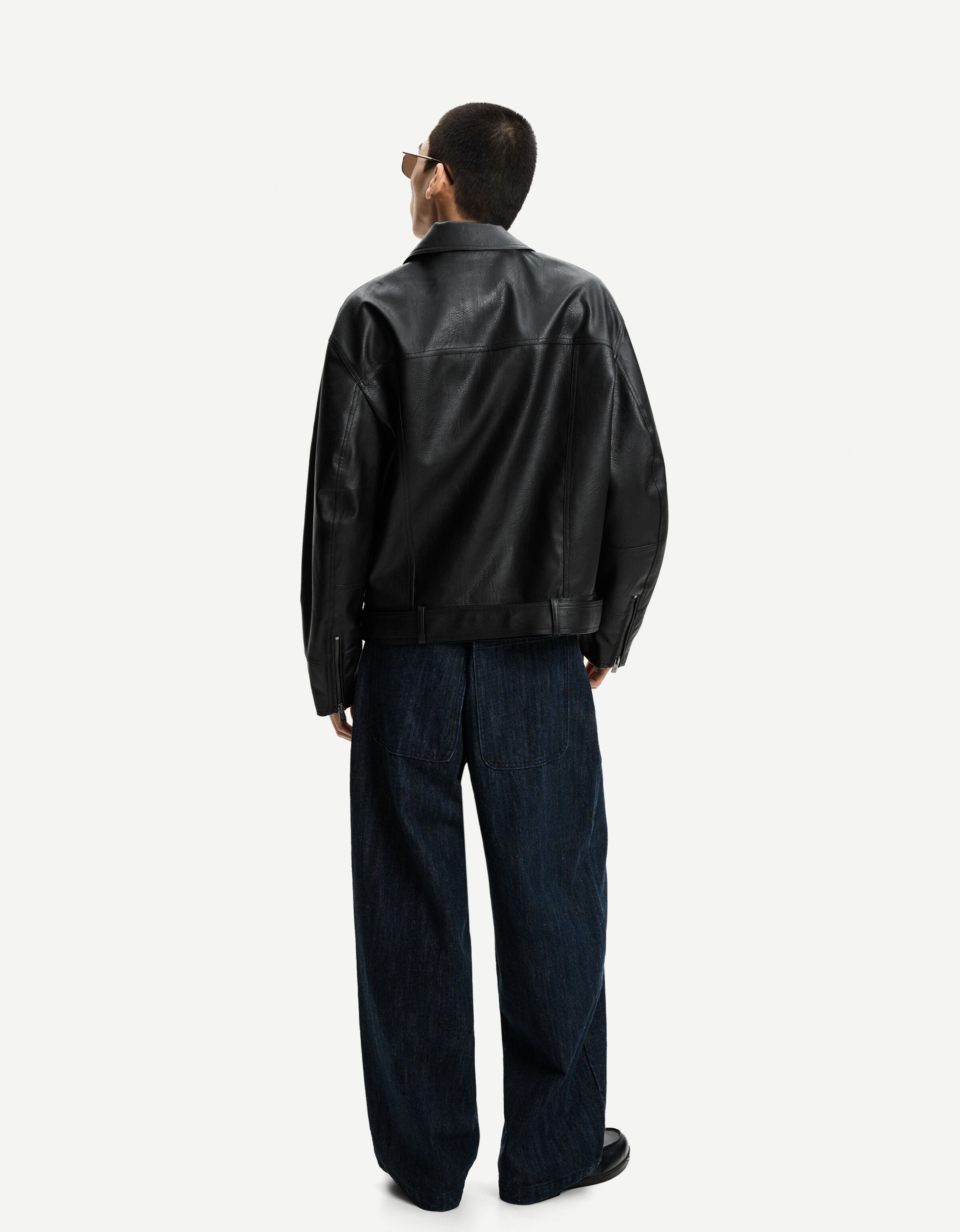 جاکت چرم برند Bershka