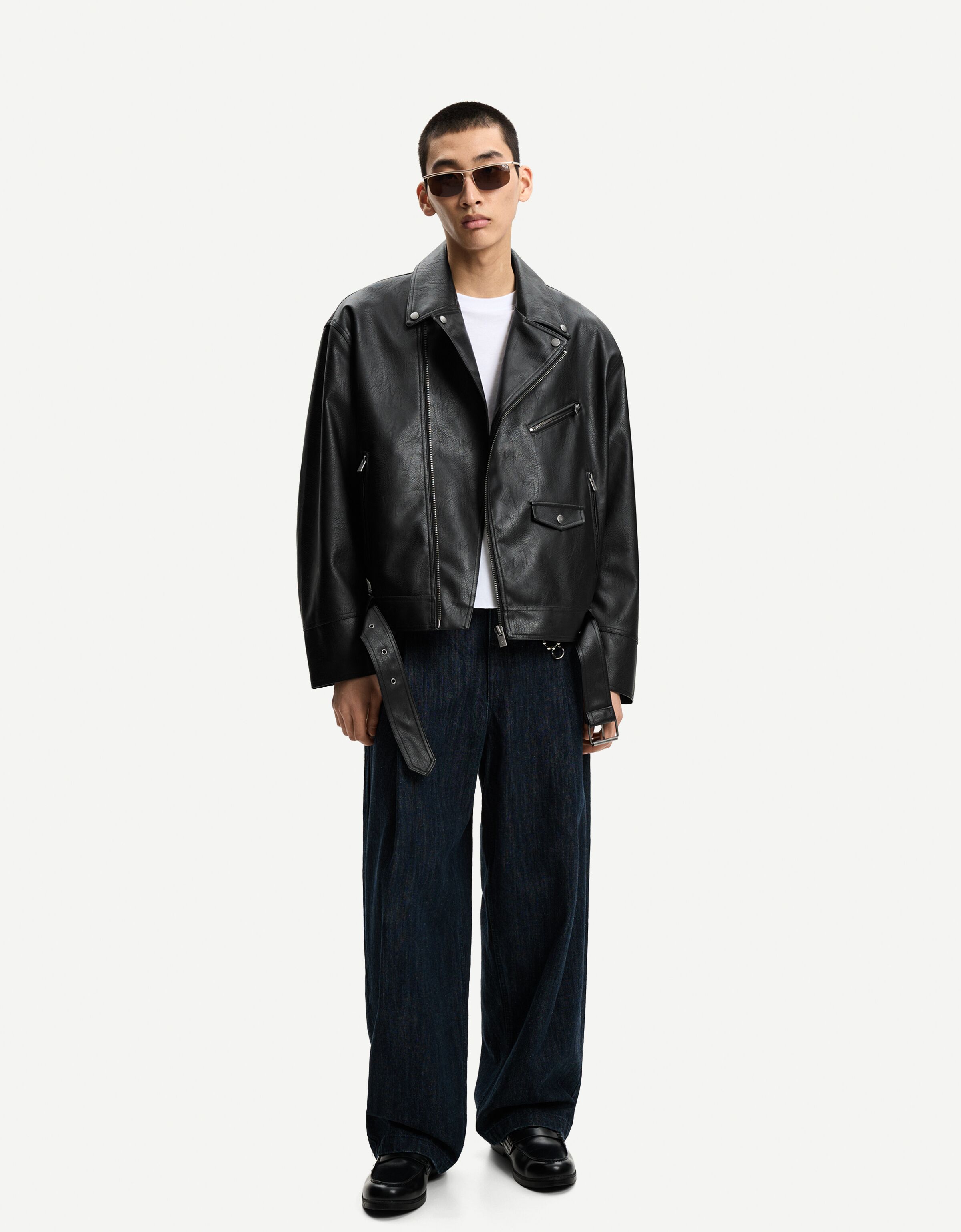 جاکت چرم برند Bershka 1127923941