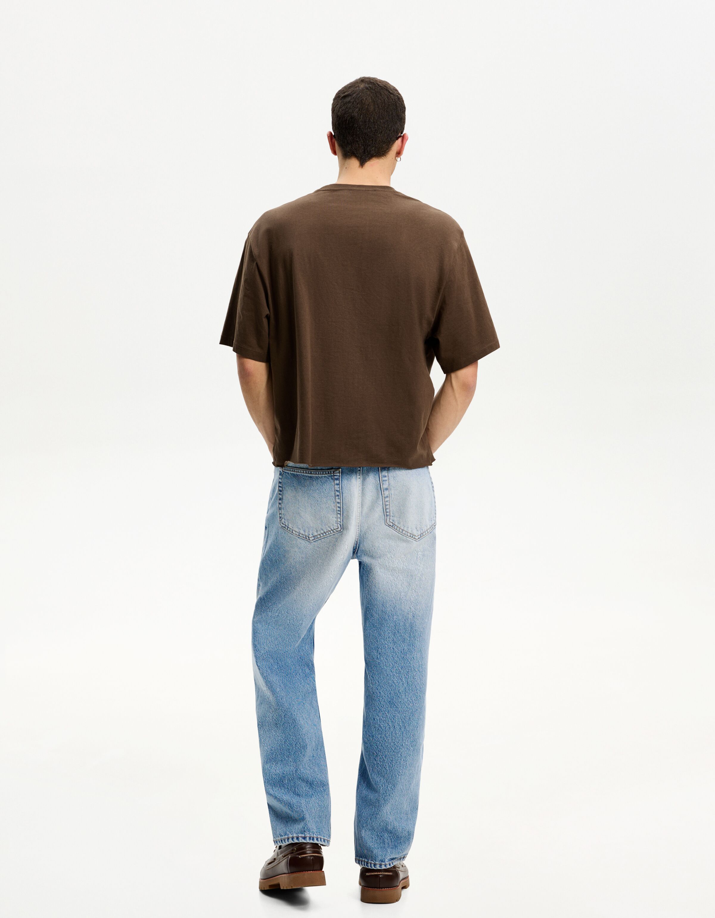 شلوار جین گشاد برند Bershka 541750470