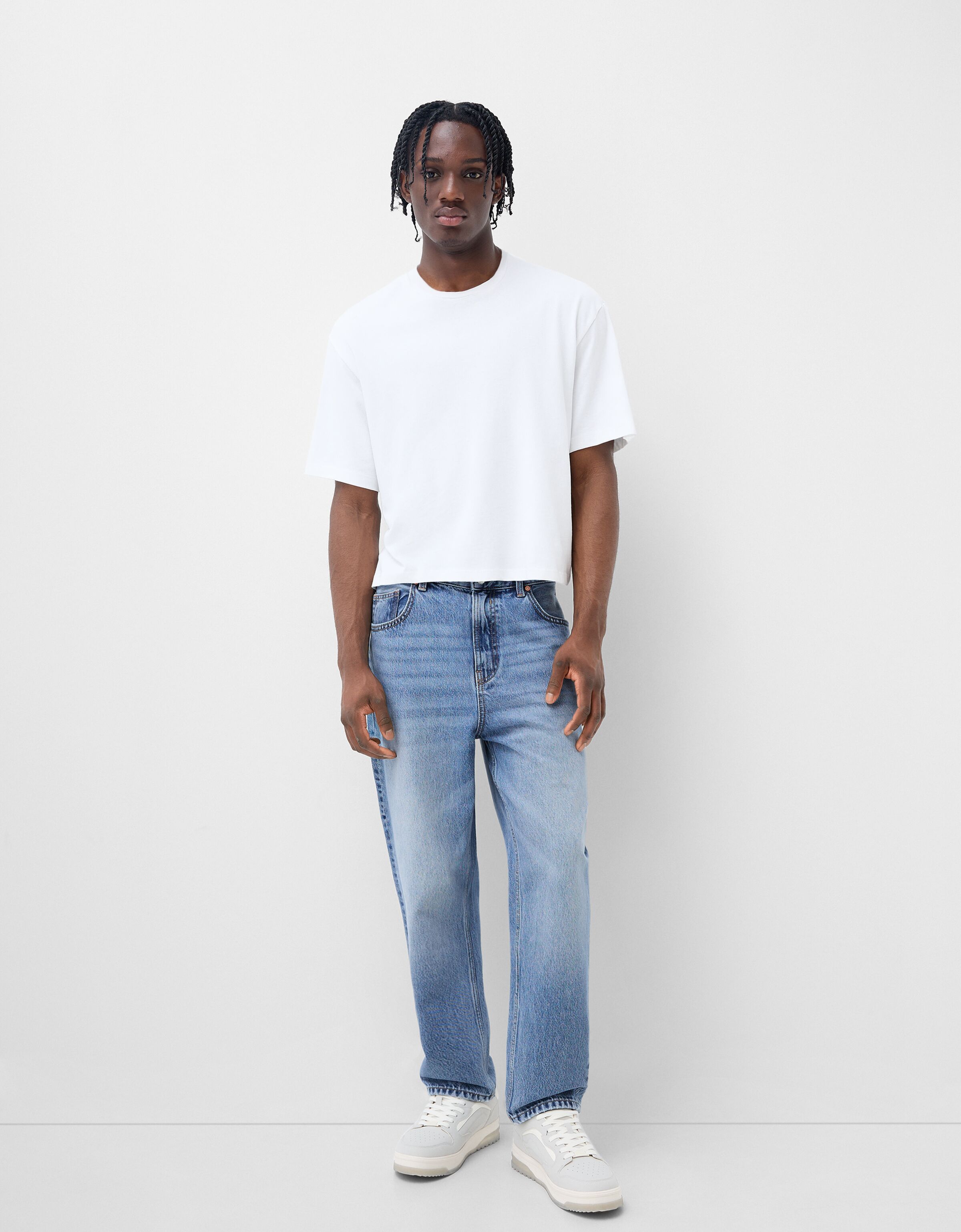 شلوار جین گشاد برند Bershka 541750477
