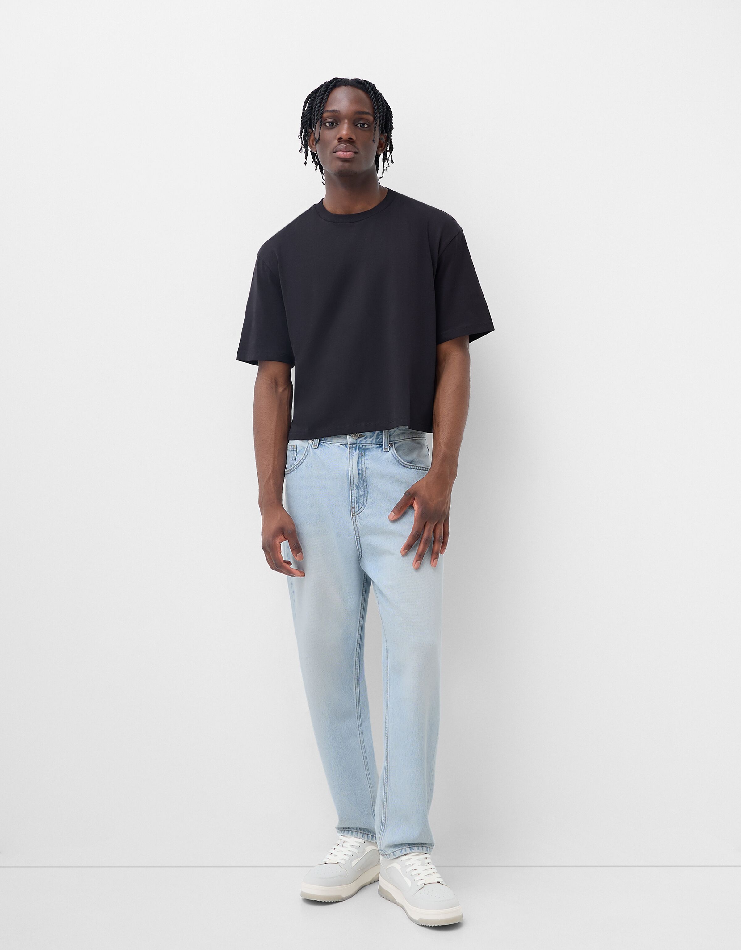 شلوار جین گشاد برند Bershka 541750468