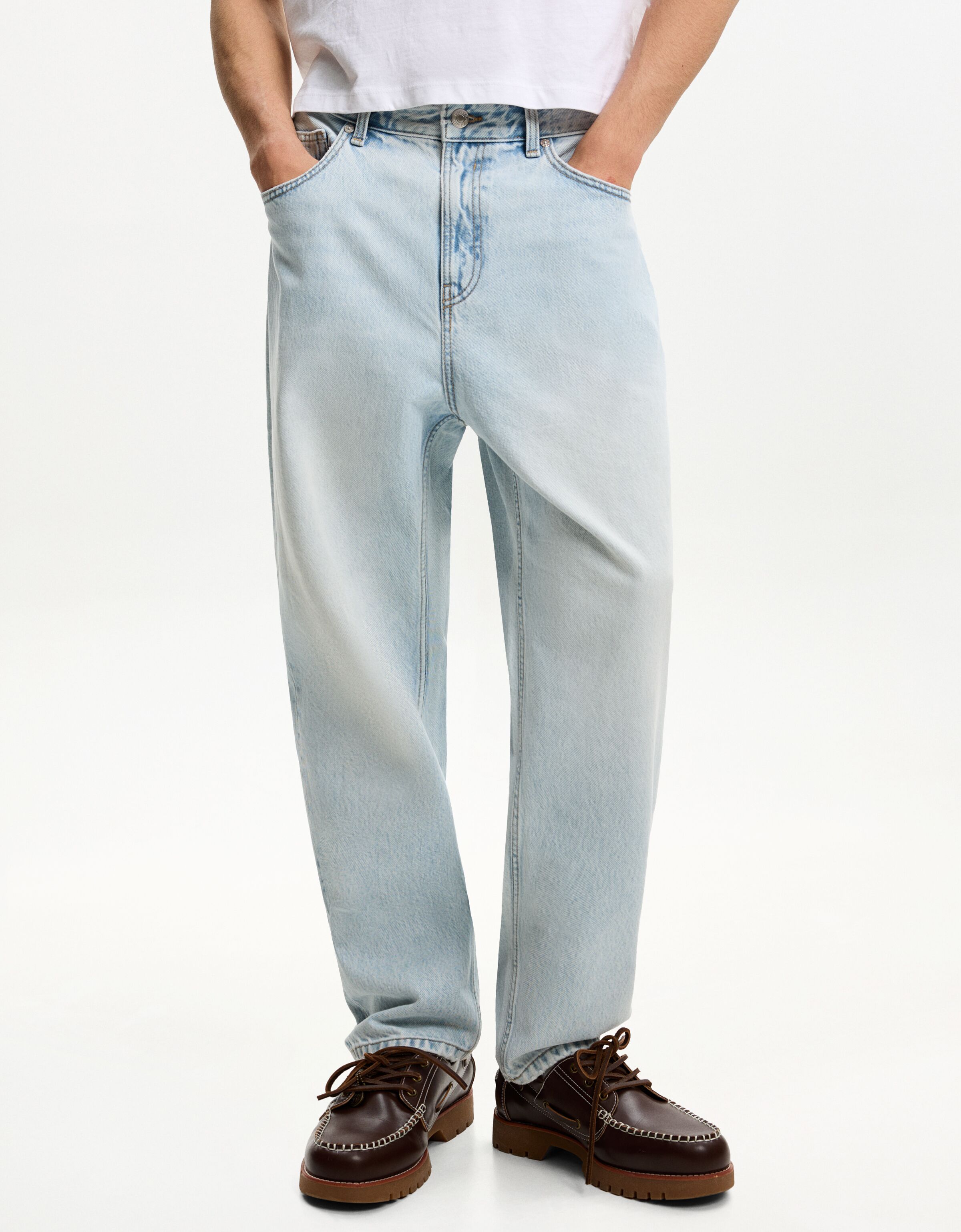 شلوار جین گشاد برند Bershka 541750462