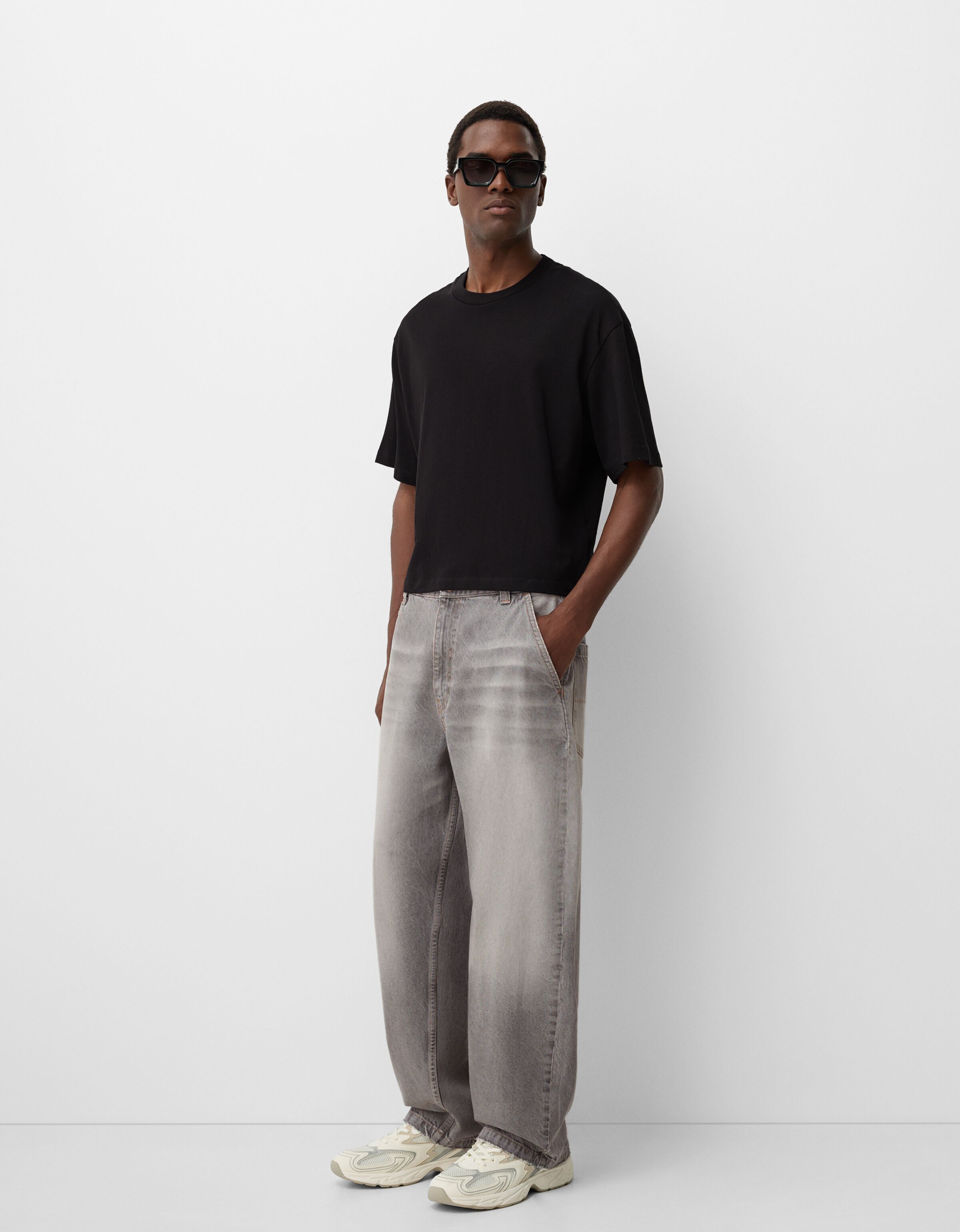 شلوار جین اسکیتری برند Bershka 505303139