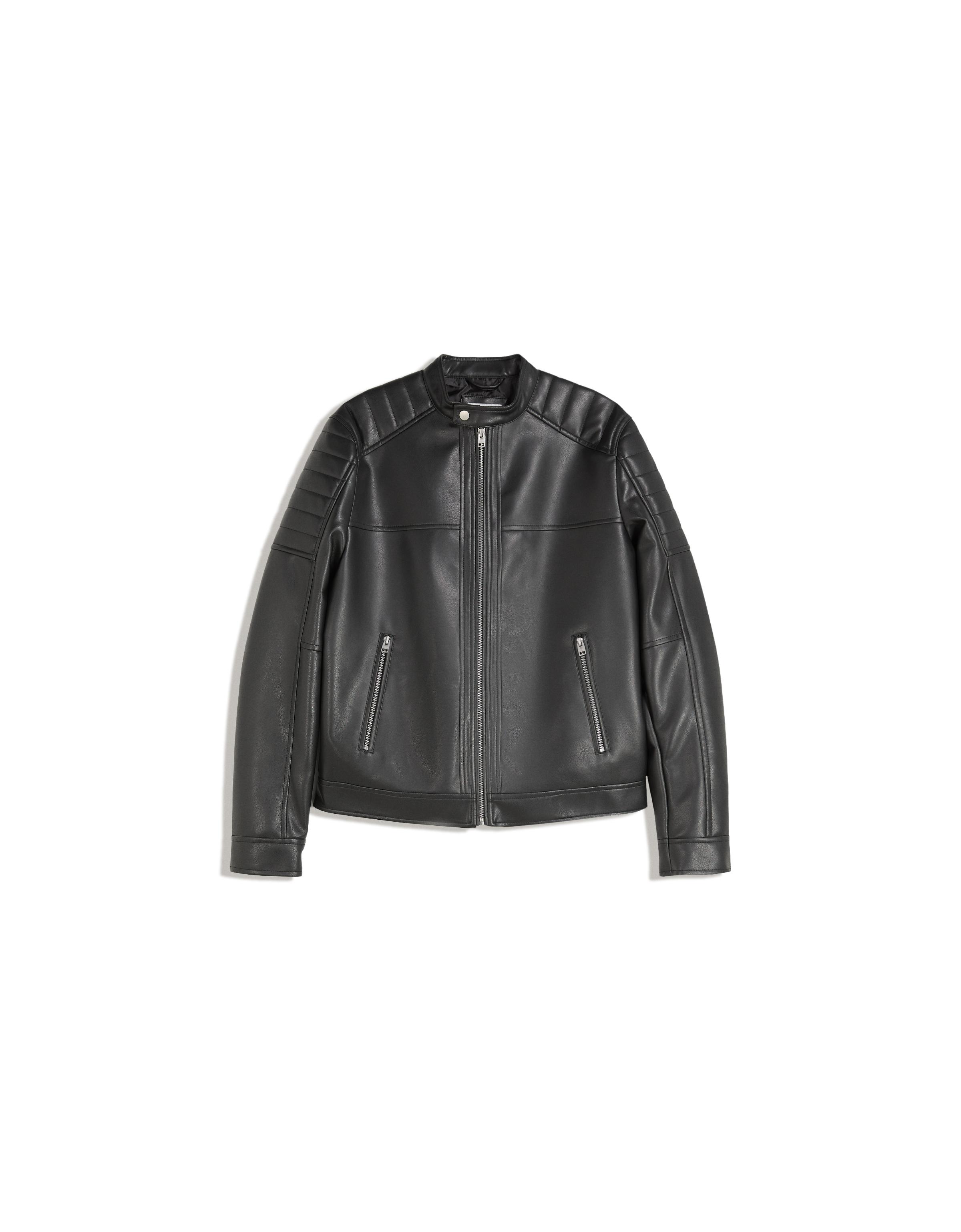 کت jacket چرم برند Bershka 1674230002