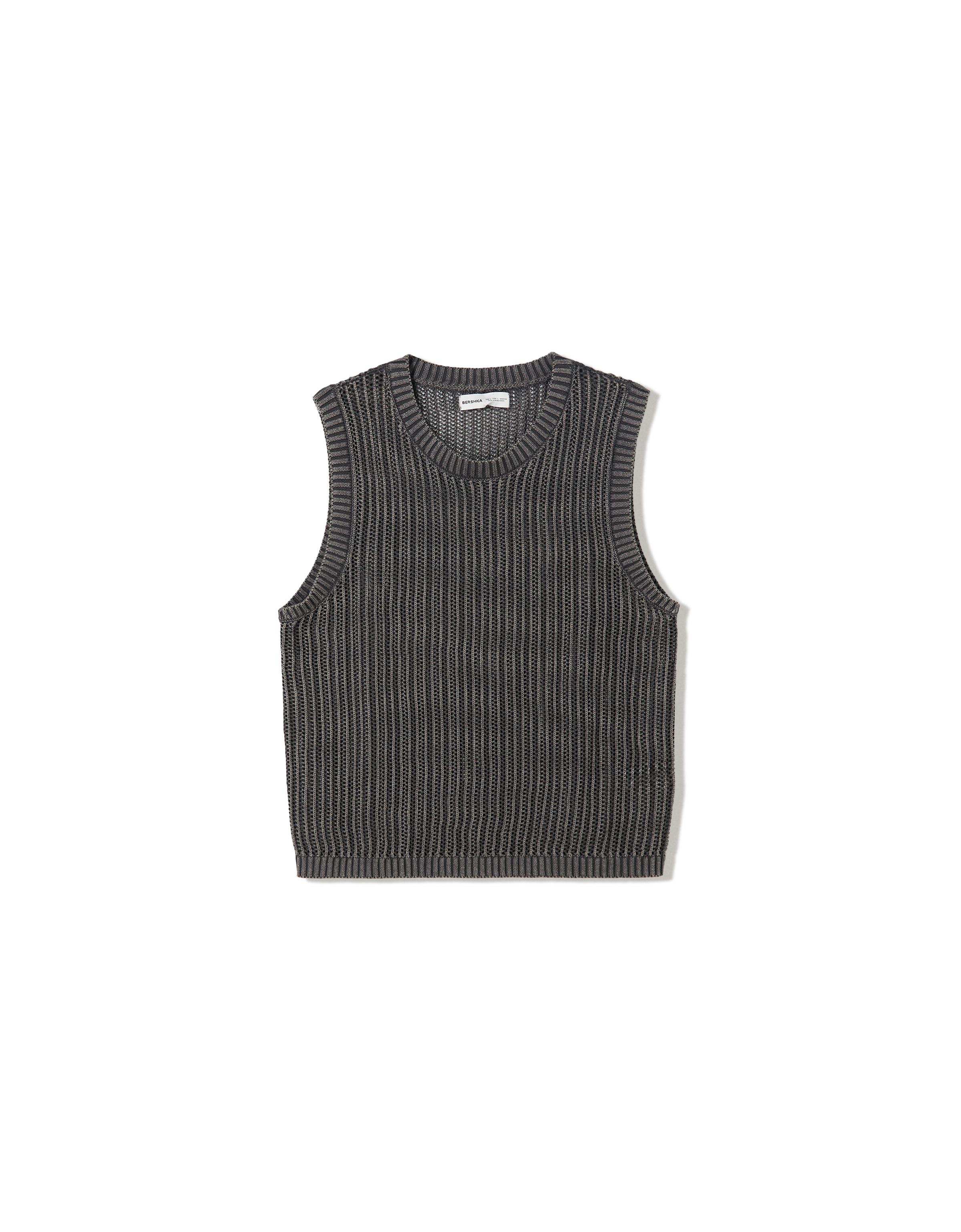 جلیقه با اثر محو برند Bershka 1673960251