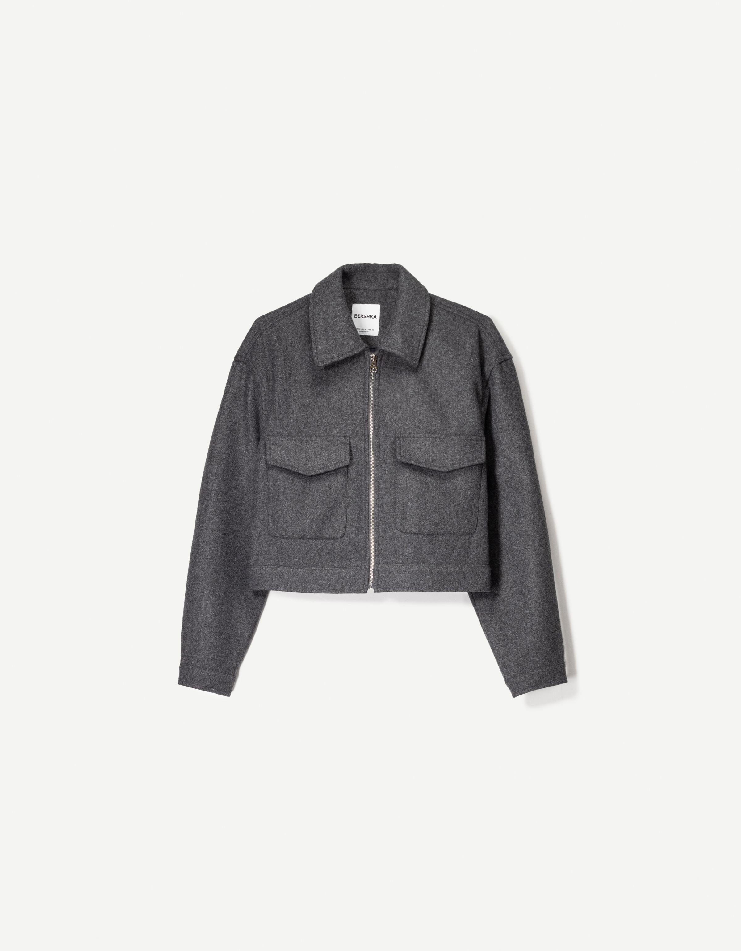 کت جین کوتاه نرم برند Bershka