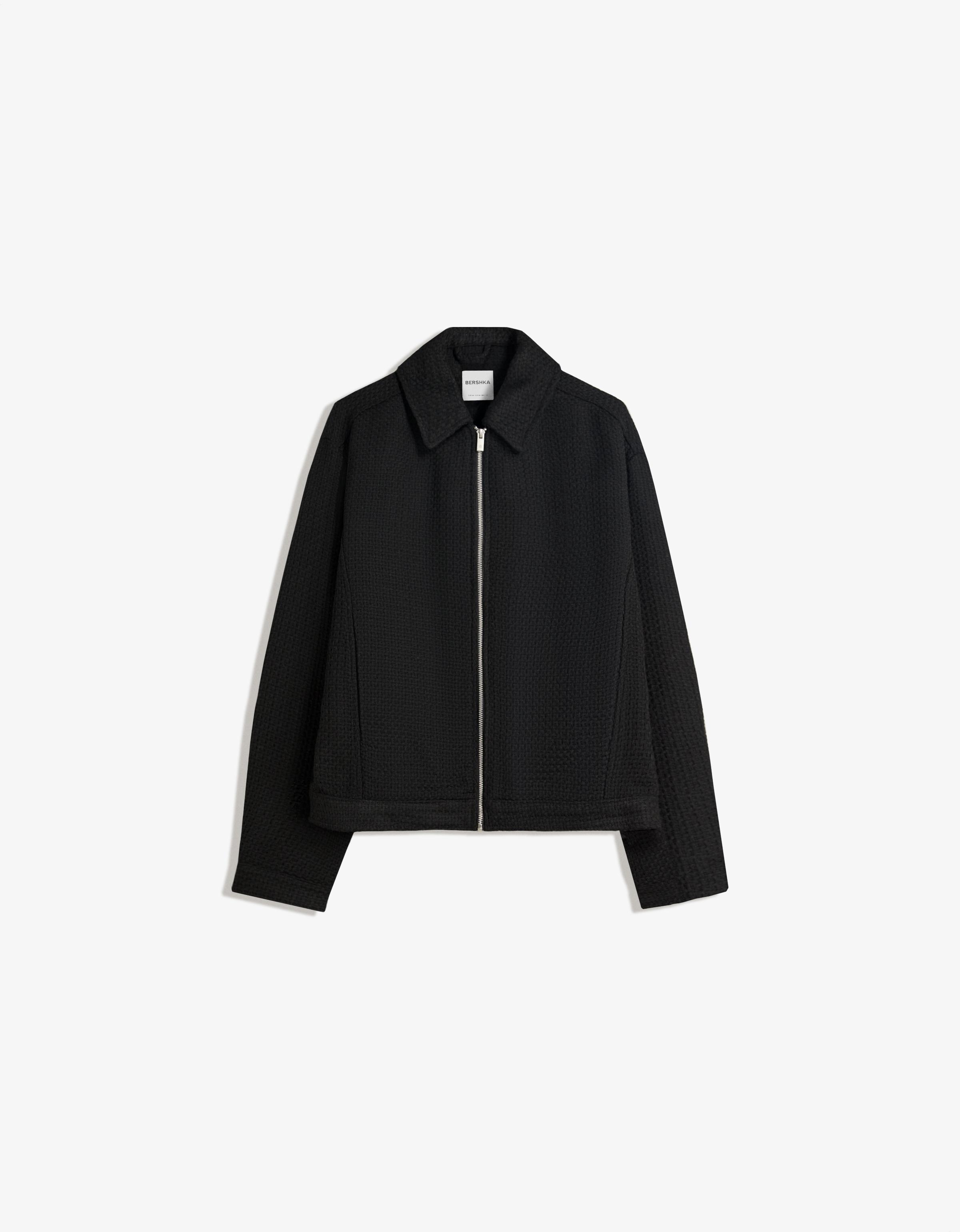 کت jacket با برش جعبه‌ای روستایی برند Bershka