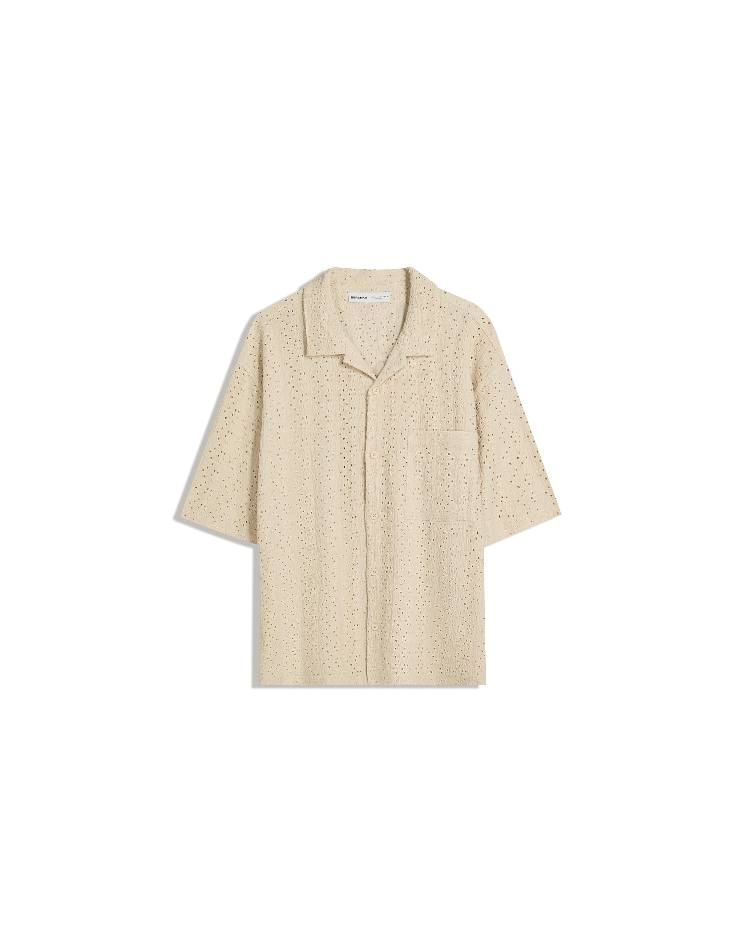 پیراهن آستین کوتاه گلدوزی شده برند Bershka 1673335556