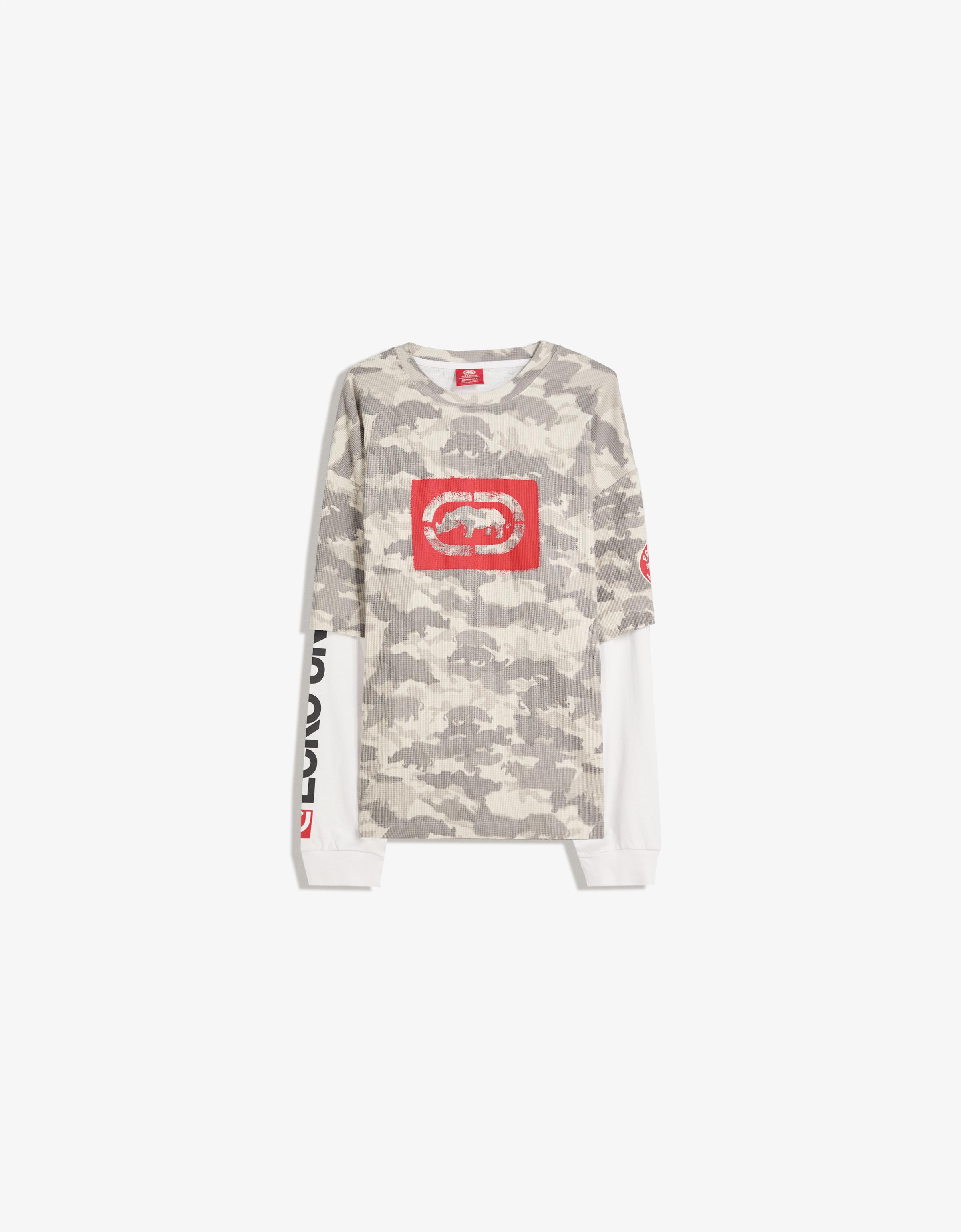 تی‌شرت لایه‌دار برند اکو آنلتد برند Bershka