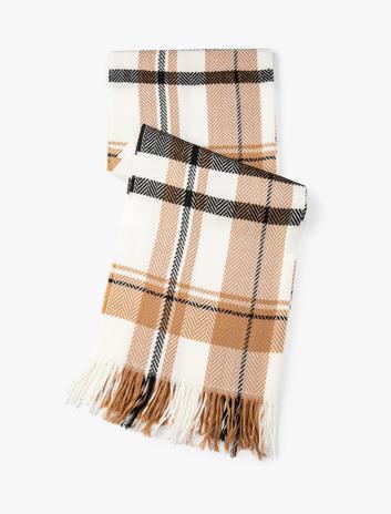 شال نخی با پاپیون و بافت نرم