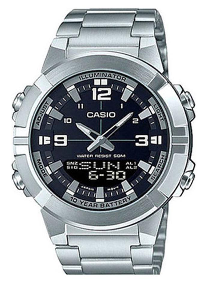 ساعت مچی آنالوگ مردانه برند AMW-870D-1AVDF - ۴۴ میلی‌متر - نقره‌ای برند casio