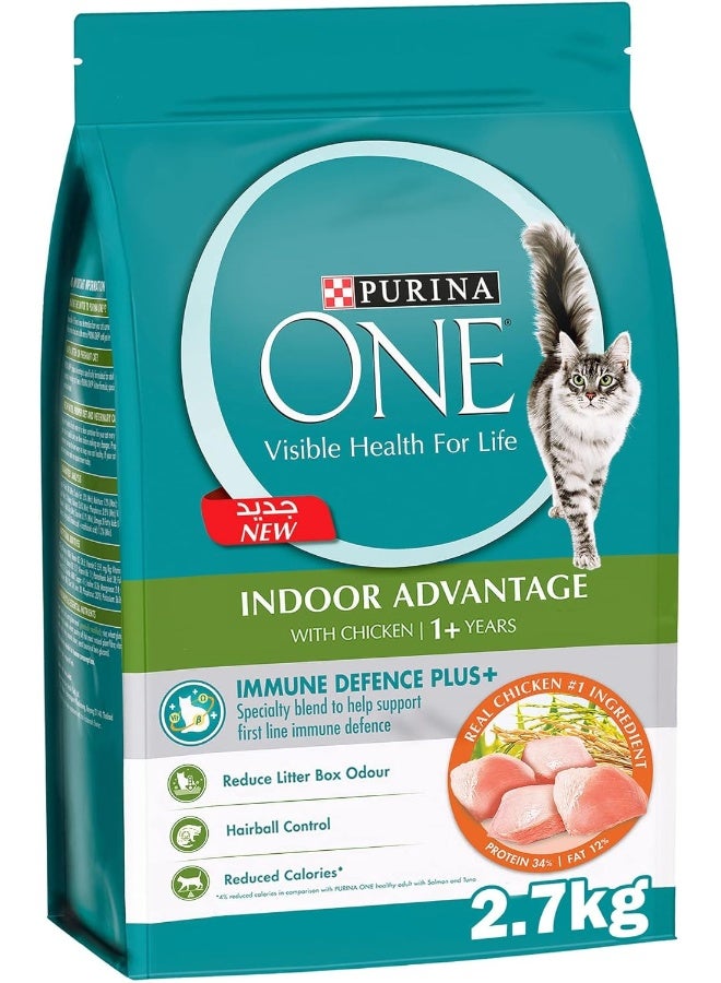 پوریندا وان® ادونتج ایندور با مرغ (بالای ۱ سال) ۲.۷ کیلوگرم برند purina one