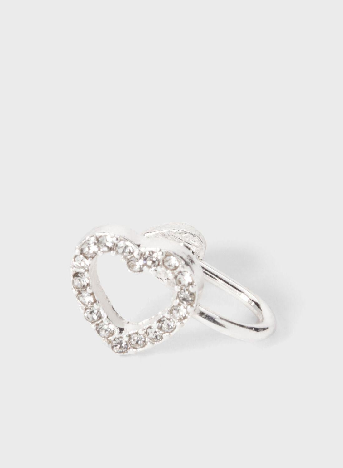 گوشواره قلبی بچگانه برند claires