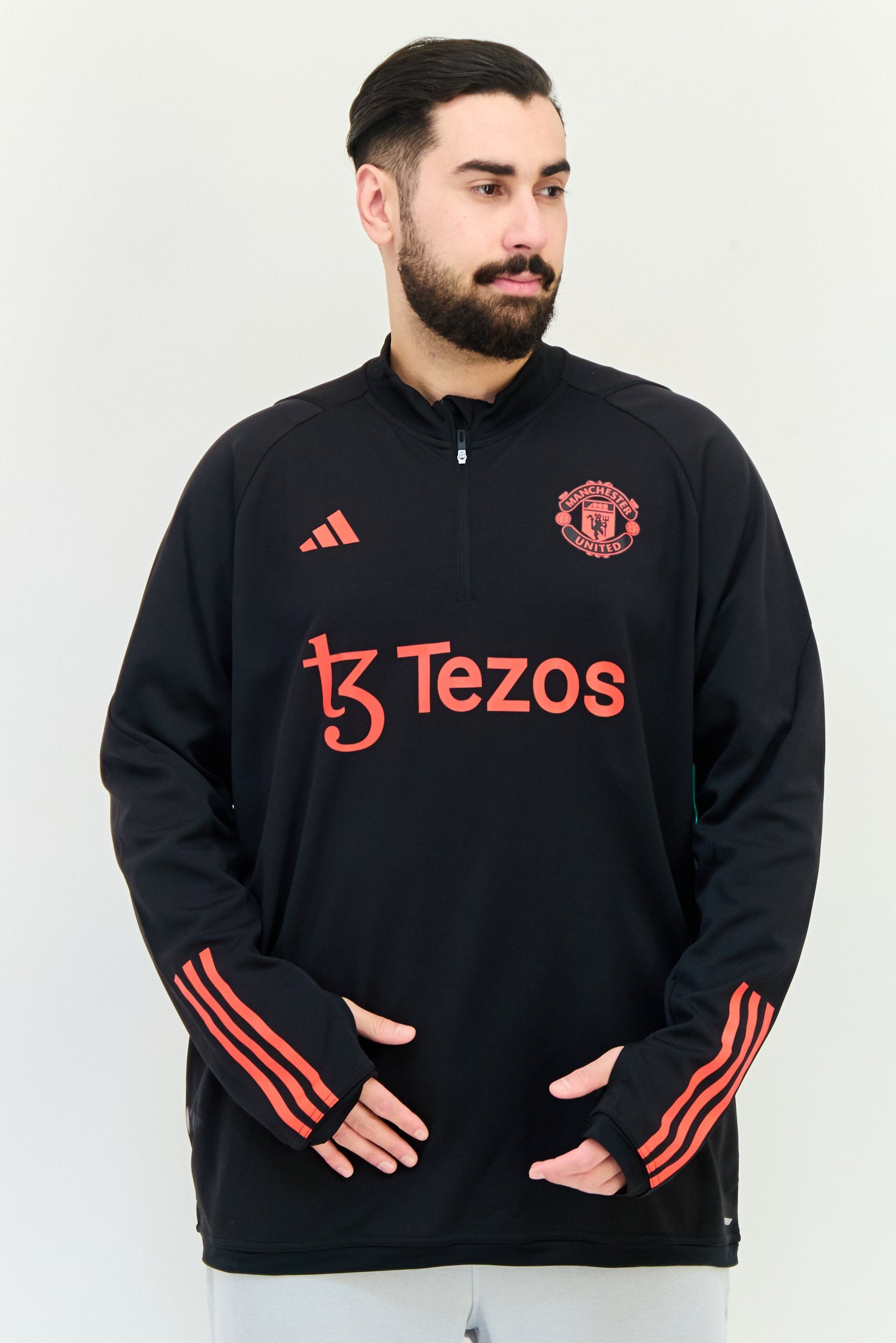 تیشرت تمرینی مردانه برند منچستریونایتد مدل تیرو ۲۳ رنگ مشکی برند Adidas