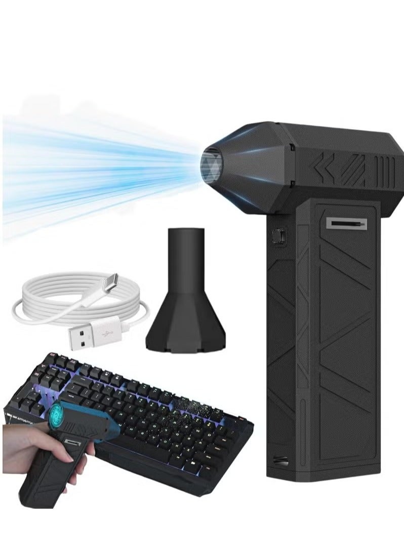 دمنده هوای دستی قابل حمل – دمنده هوای مینی جت با سرعت قابل تنظیم برای تمیز کردن خودرو، کمپینگ و استفاده در فضای باز – دمنده هوای پرسرعت برای خشک کردن سریع و تمیزکاری چندمنظوره برند eltrazone