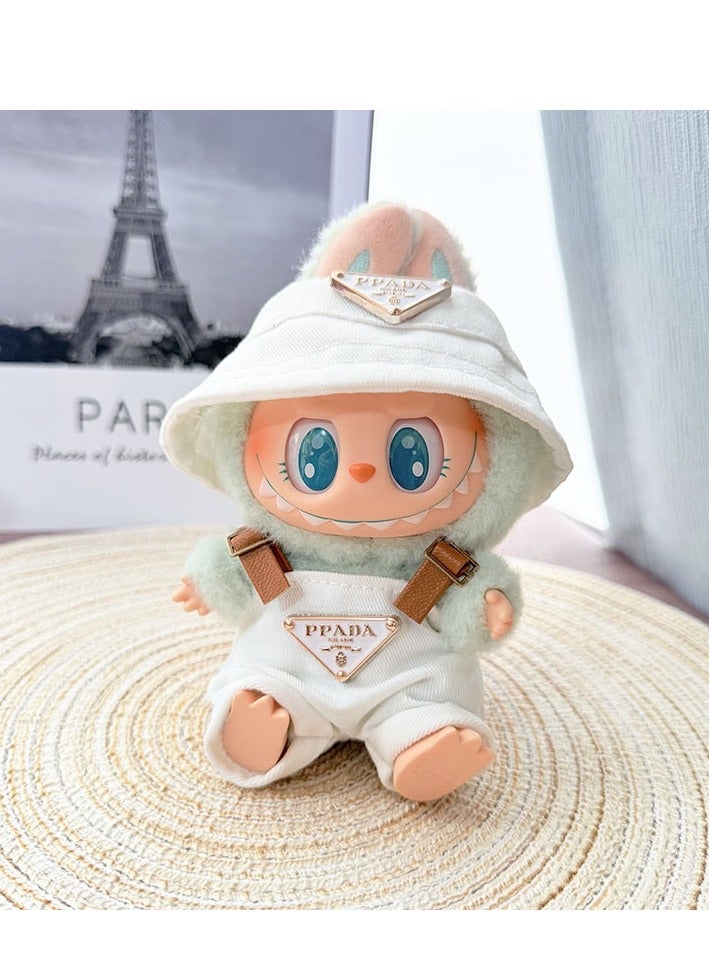 ست لوازم جانبی لباس عروسکی ۱۷ سانتی‌متری مناسب برای عروسک لابوبو، ست لوازم جانبی مد روز به سبک مثلث معکوس (فقط لباس) برند arabest