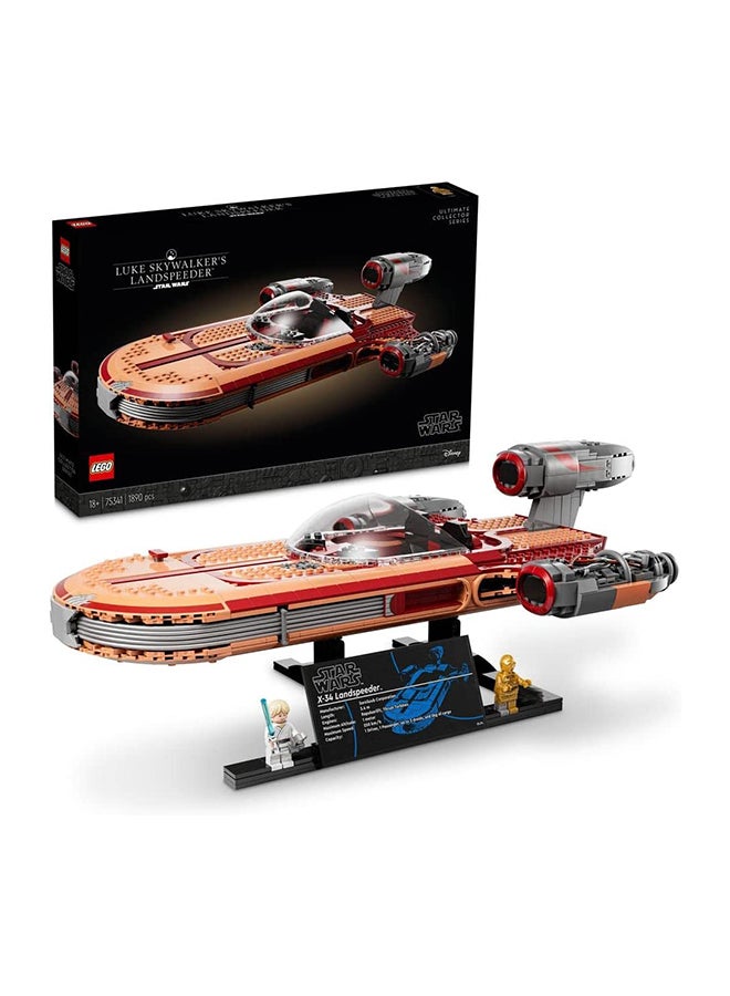 کیت ساخت وسیله نقلیه لنداسپییدر لوک اسکای‌واکر برند استار وارز 75341 برند lego