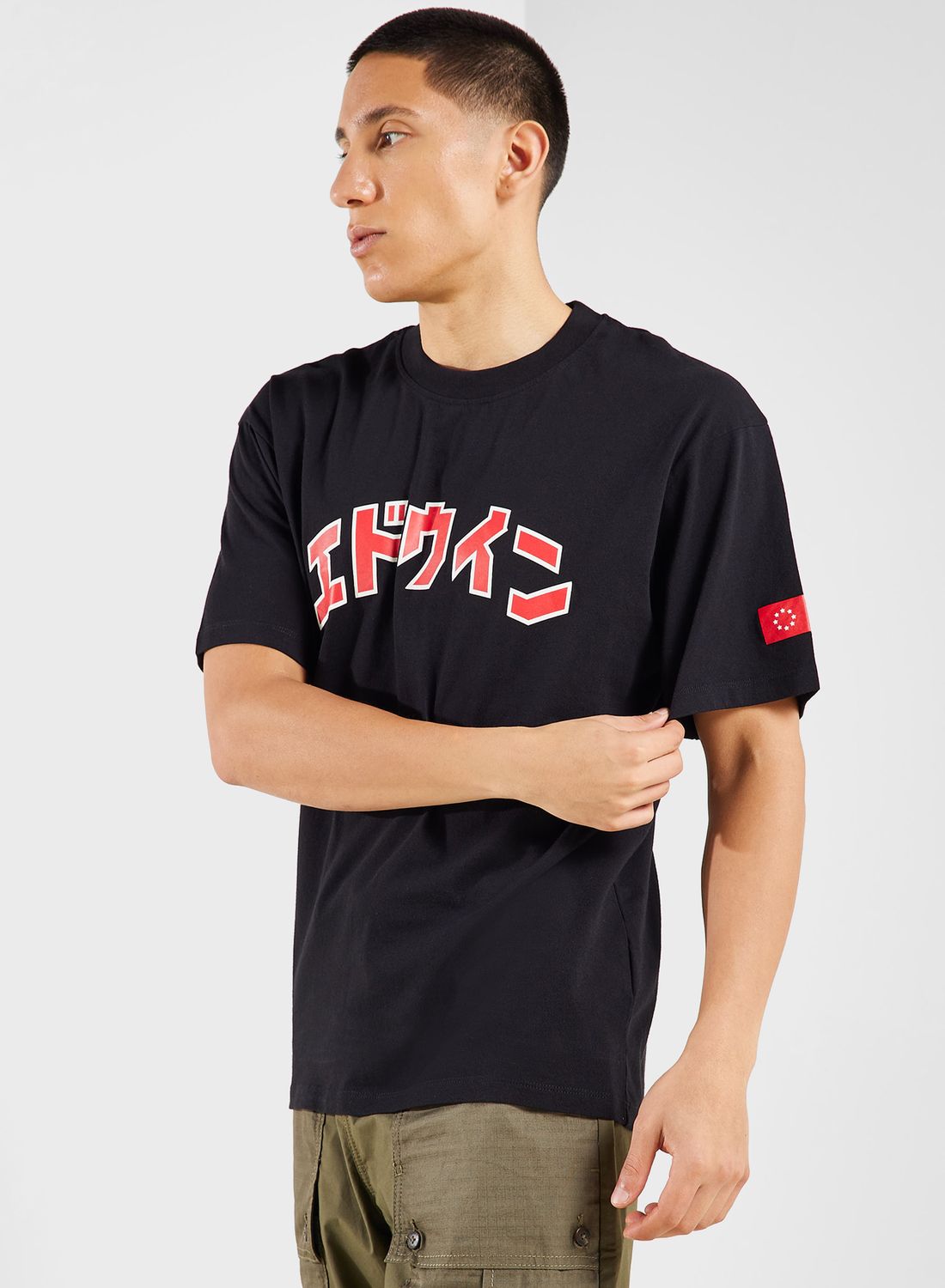 تی‌شرت رترو کاتاکانا برند edwin