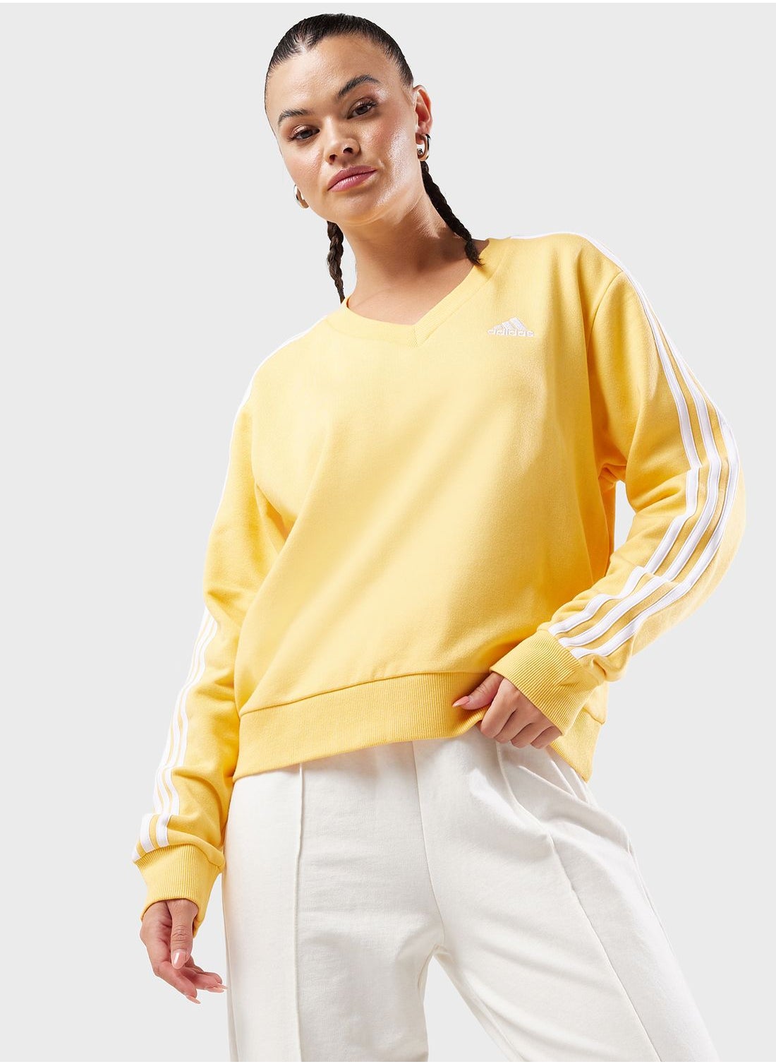 سویشرت 3 استرایپس فوتورا برند Adidas