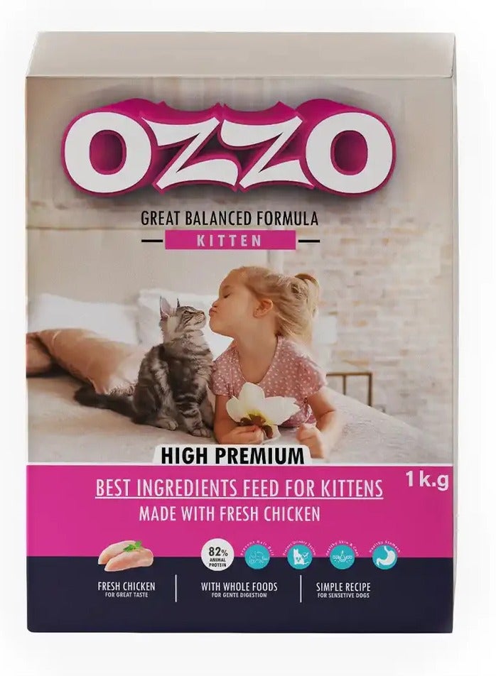 غذای خشک بچه گربه برند اوزو ۱ کیلوگرم