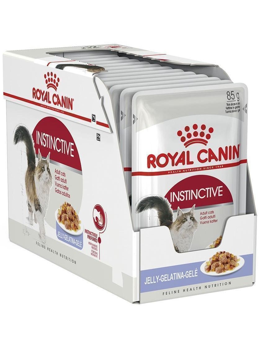 غذای مرطوب گربه بزرگسال برند اینستینکت با ژله ۱۲x۸۵ گرم برند royal canin