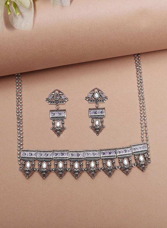 ست جواهرات یقه سنتی آنتیک الگانس برند voylla