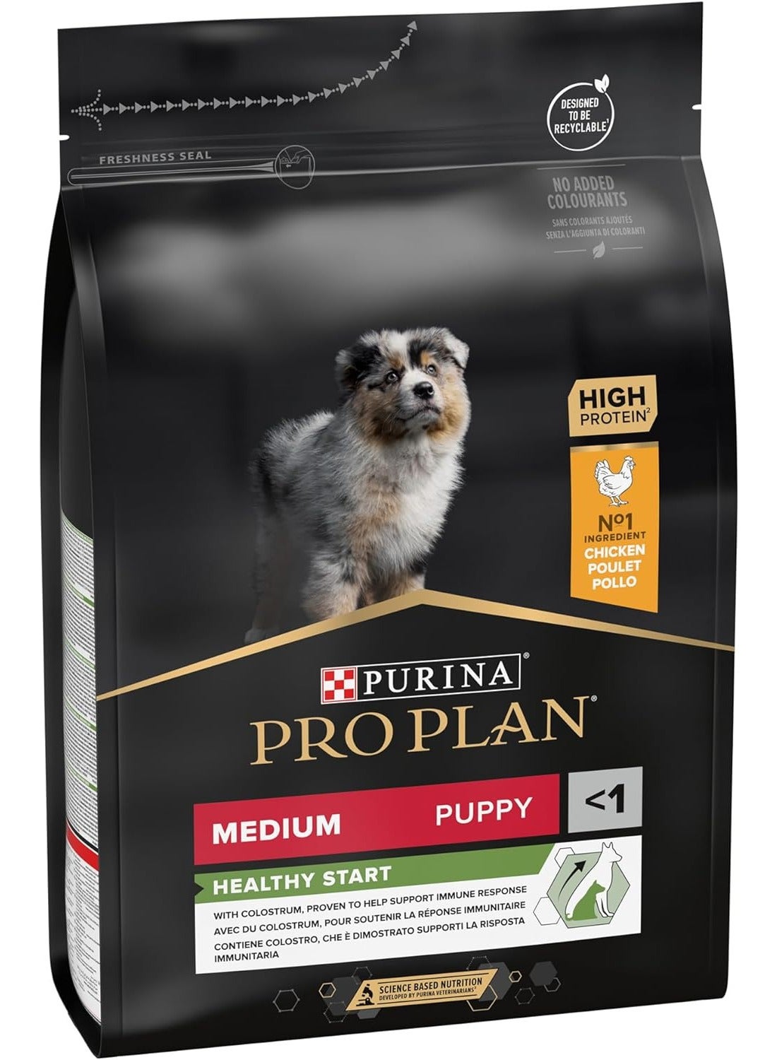 غذای توله‌سگ متوسط پرو پلن هلتھی استارت با طعم مرغ ۳ کیلوگرم برند purina