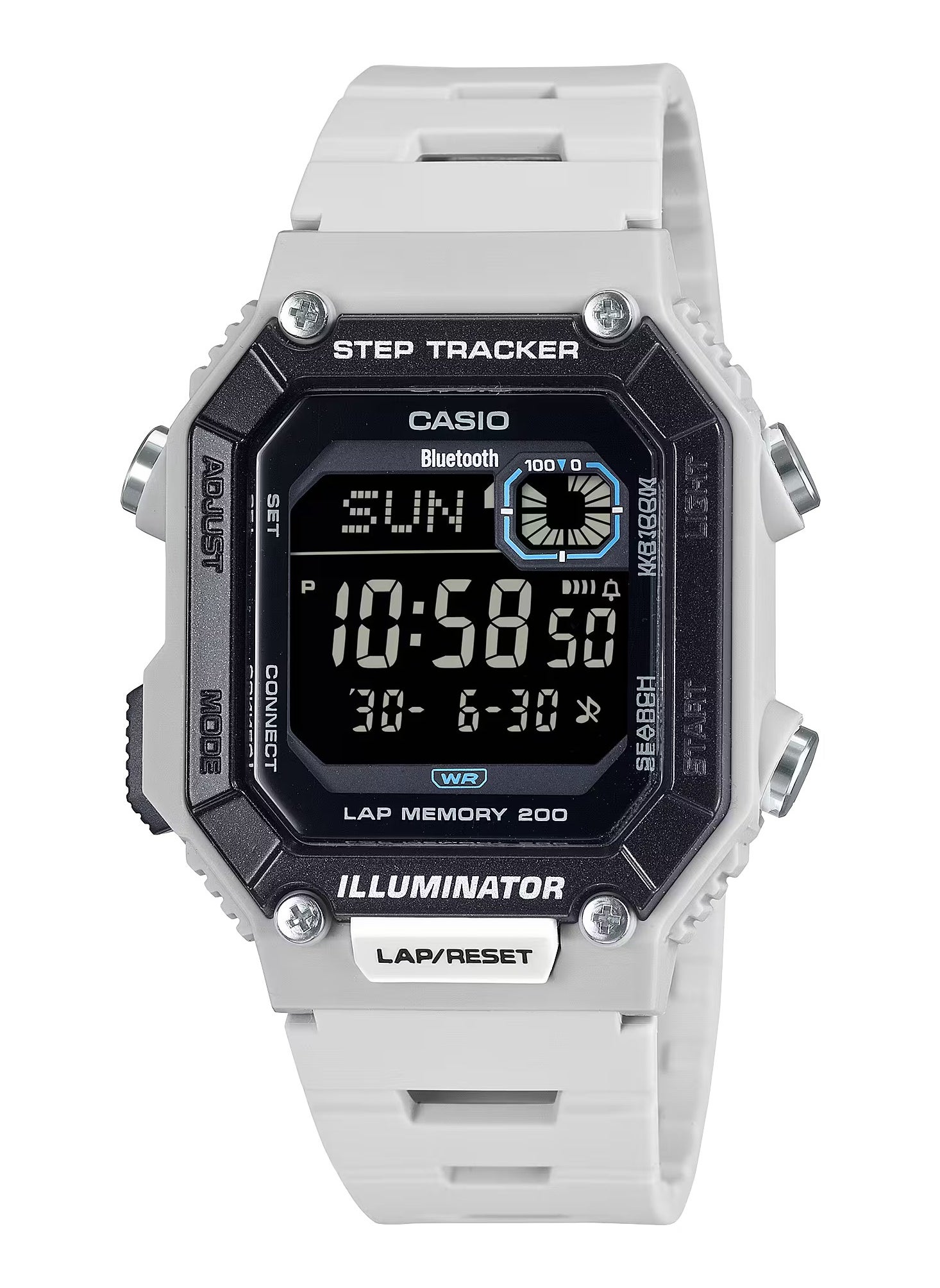 ساعت مچی بند رزینی WS-B1000-8BV برند casio