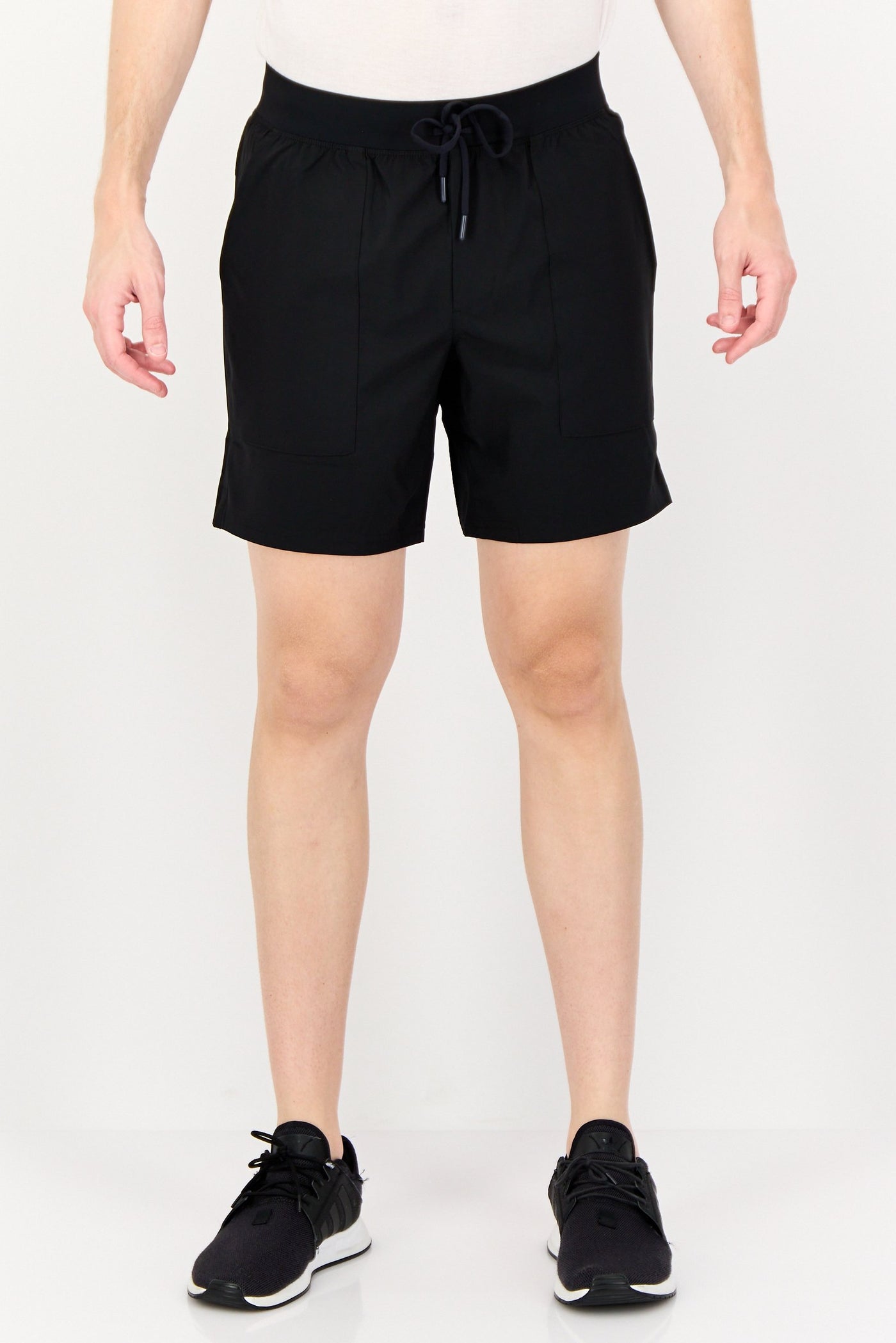 شلوارک ورزشی مردانه برند لوگو فیت، مشکی برند skechers