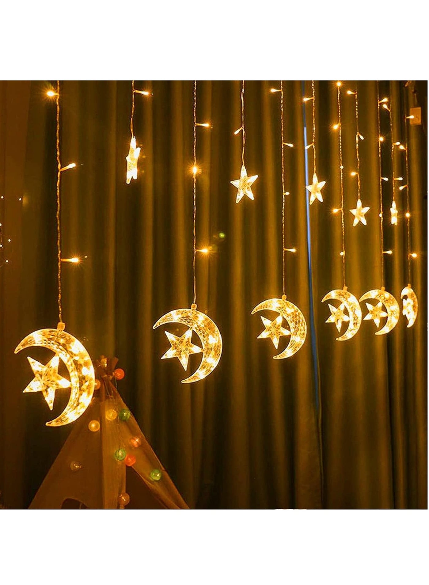 چراغ‌های رشته‌ای ستاره و ماه LED برند generic