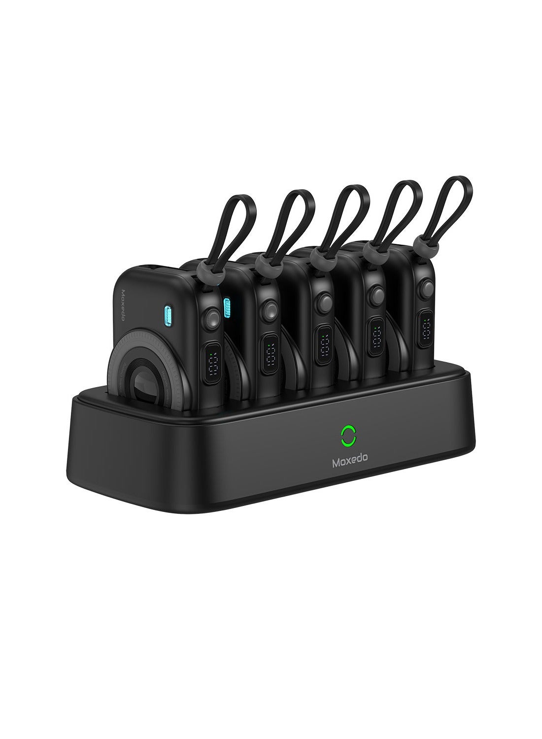 پاور بانک مکسیدو مدل Combo 5x با ظرفیت 10,000 میلی‌آمپر ساعت و داک شارژ 22.5W برند moxedo