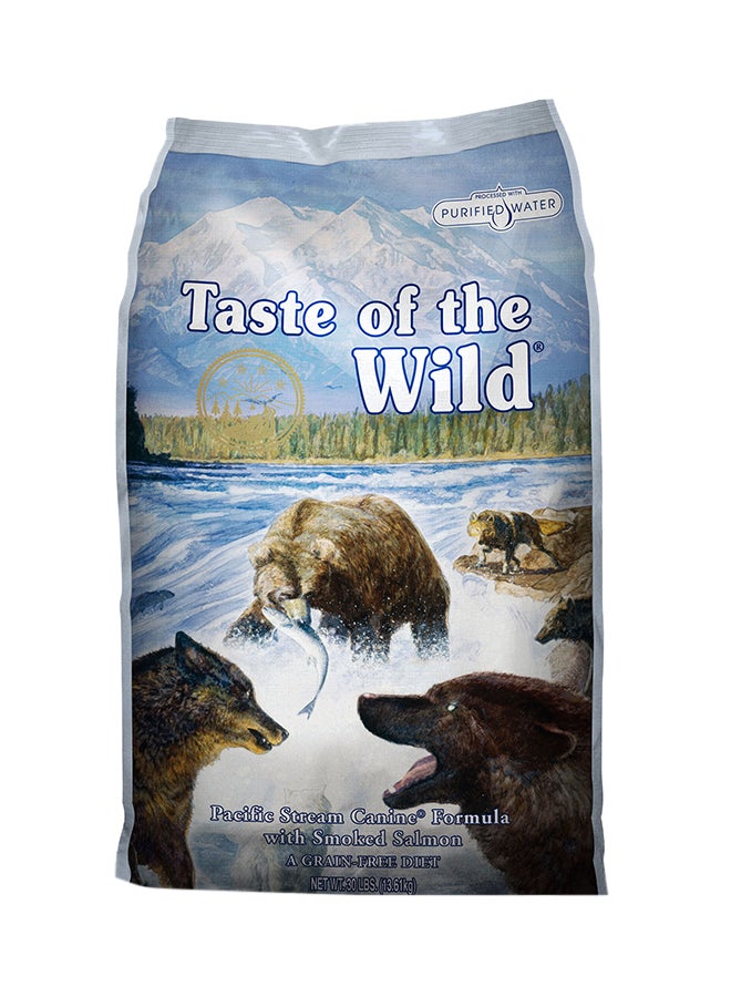 غذای خشک سگ بزرگسال با فرمول ماهی سالمون دودی برند پاسیفیک استریم برند taste of the wild
