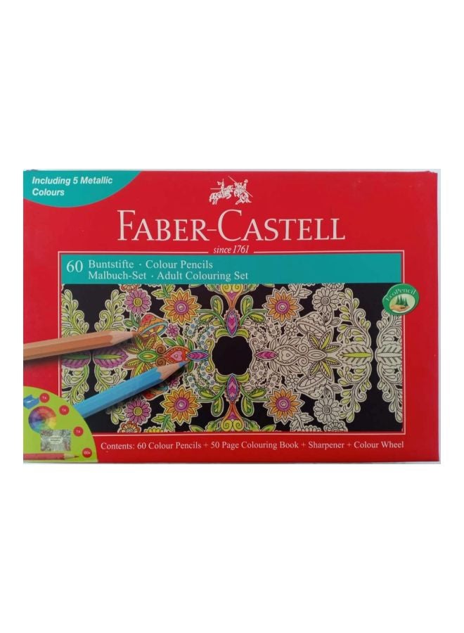ست مداد رنگی 60 تکه بانتسیتف برند faber-castell