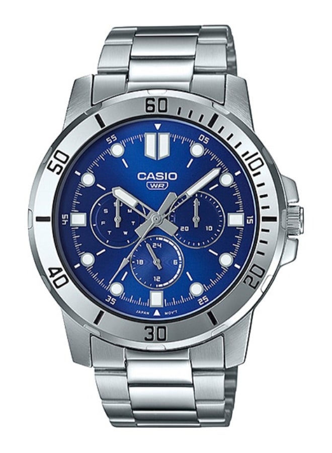 ساعت آنالوگ مردانه استیل ضد زنگ مدل MTP-VD300D-2EUDF برند casio