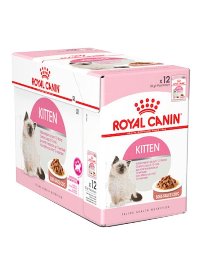 غذای مرطوب گربه‌ کوچولو با سس قهوه‌ای ۸۵ گرم برند royal canin