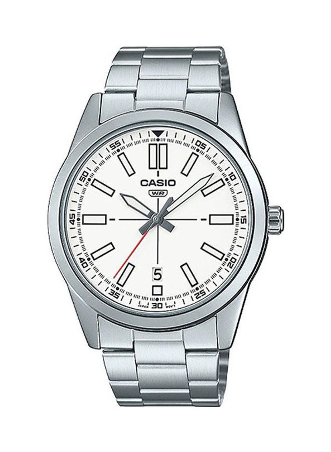 ساعت آنالوگ مردانه استیل ضد زنگ مدل MTP-VD02D-7EUDF برند casio