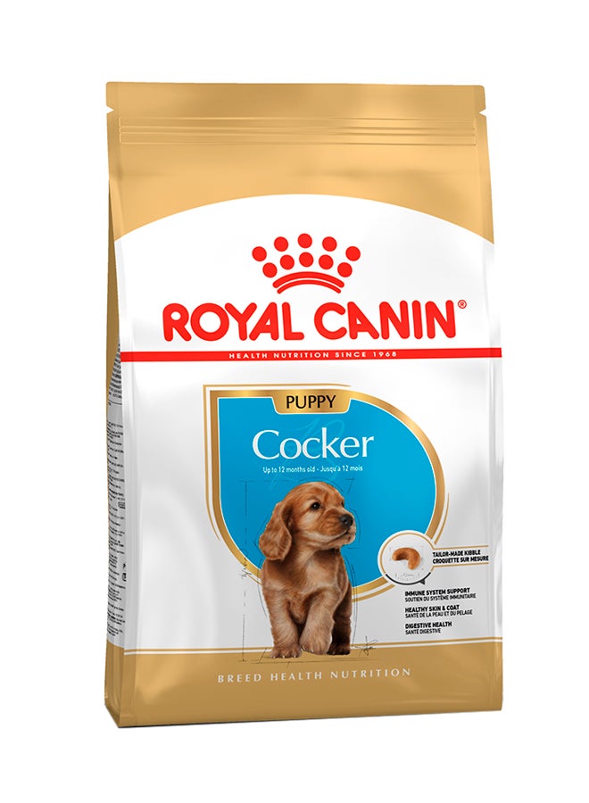 تغذیه سلامت نژاد توله‌سگ کاکر ۳ کیلوگرم برند royal canin