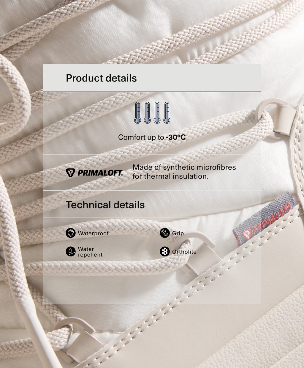 Approified-Ski Primaloft® ربات ضد آب را ترکیب کنید برند oysho 1258202582