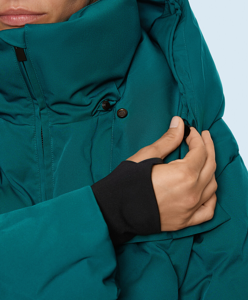 کاپشن پُر شده با لایه‌ی کَپیتونه مقاوم در برابر آب Primaloft® KAYAK برند oysho 614798643