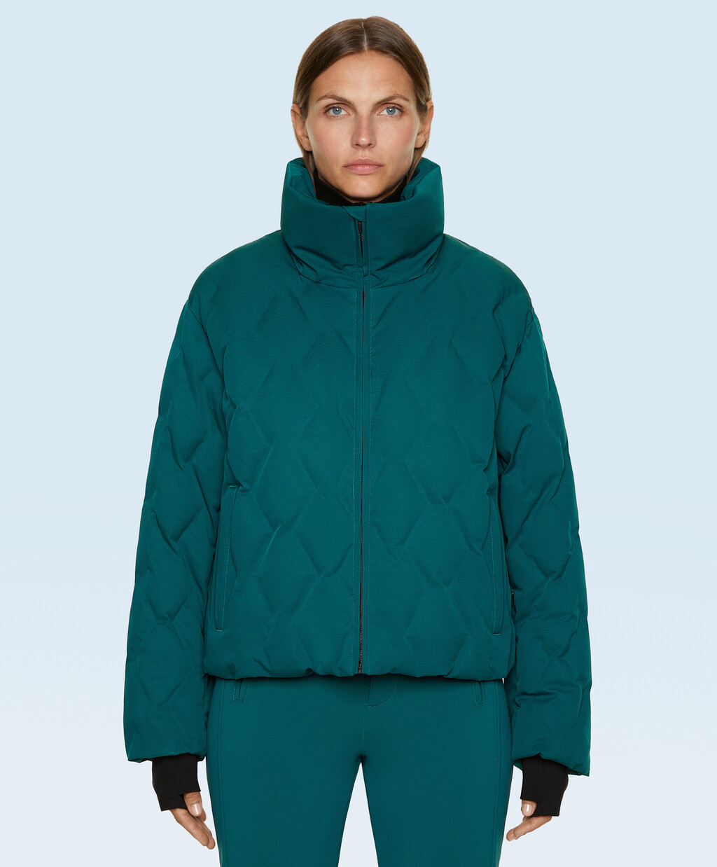 کاپشن پُر شده با لایه‌ی کَپیتونه مقاوم در برابر آب Primaloft® KAYAK برند oysho 614798650